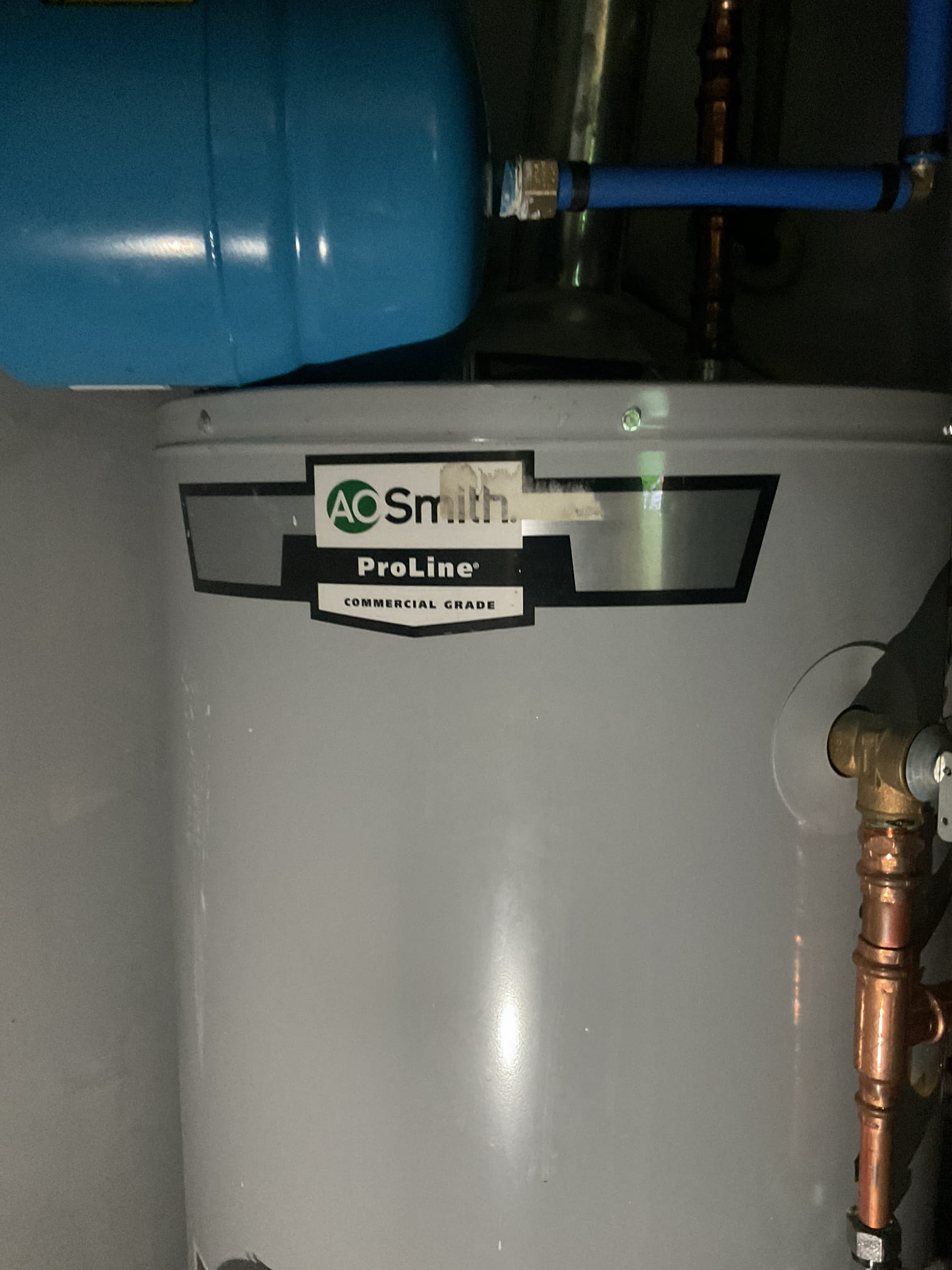 Replaced expansion tank with mount strap , new hose Bibb front . Correct water heater vent and slope issue 