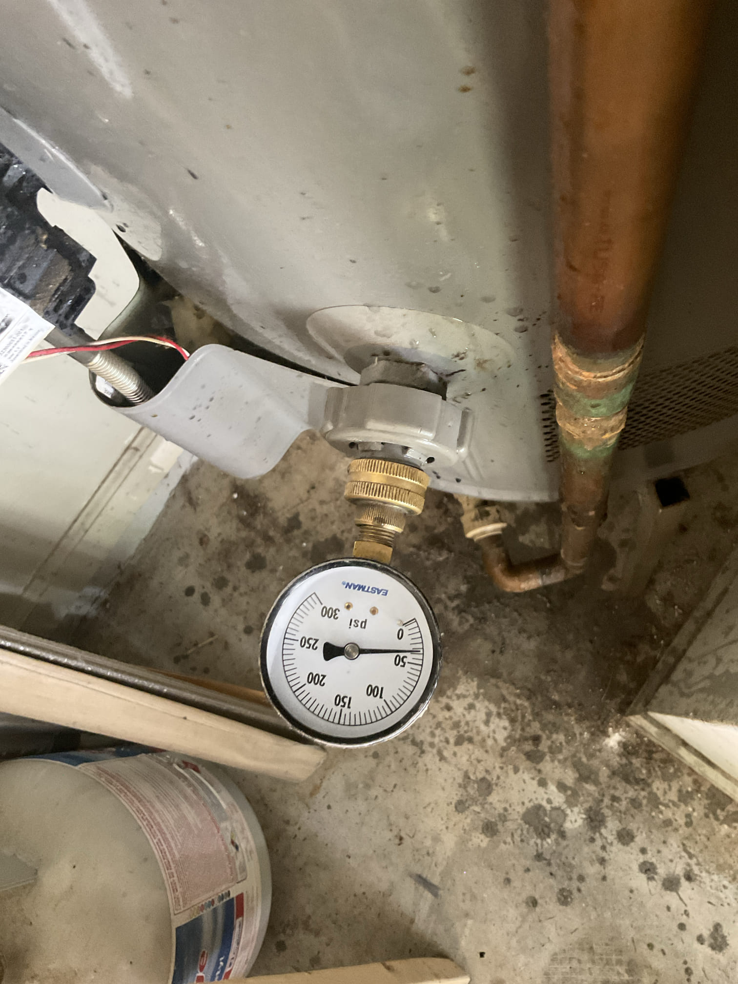 We fixed a cracked 3/4 “ black poly water line leak after water meter near the sidewalk today , dug up and replaced a section of pipe . One year warranty 