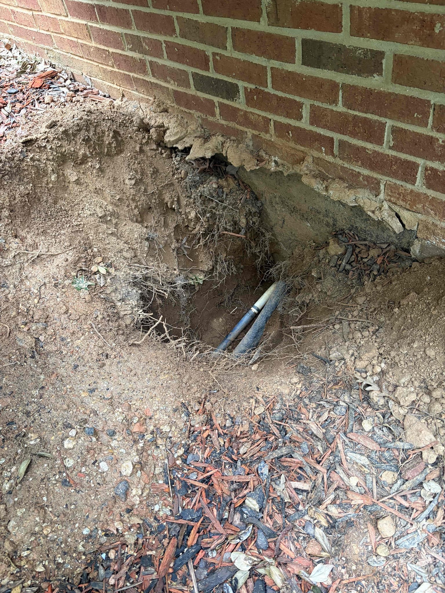 Provided customer estimate to replace leaking blue poly water service. New water service will be a 1 inch pex line, sleeved in 2 inch pvc pipe. Will bore under sidewalk and install new copper line through penetration. Will also replace whole home shutoff valve with a new prv.