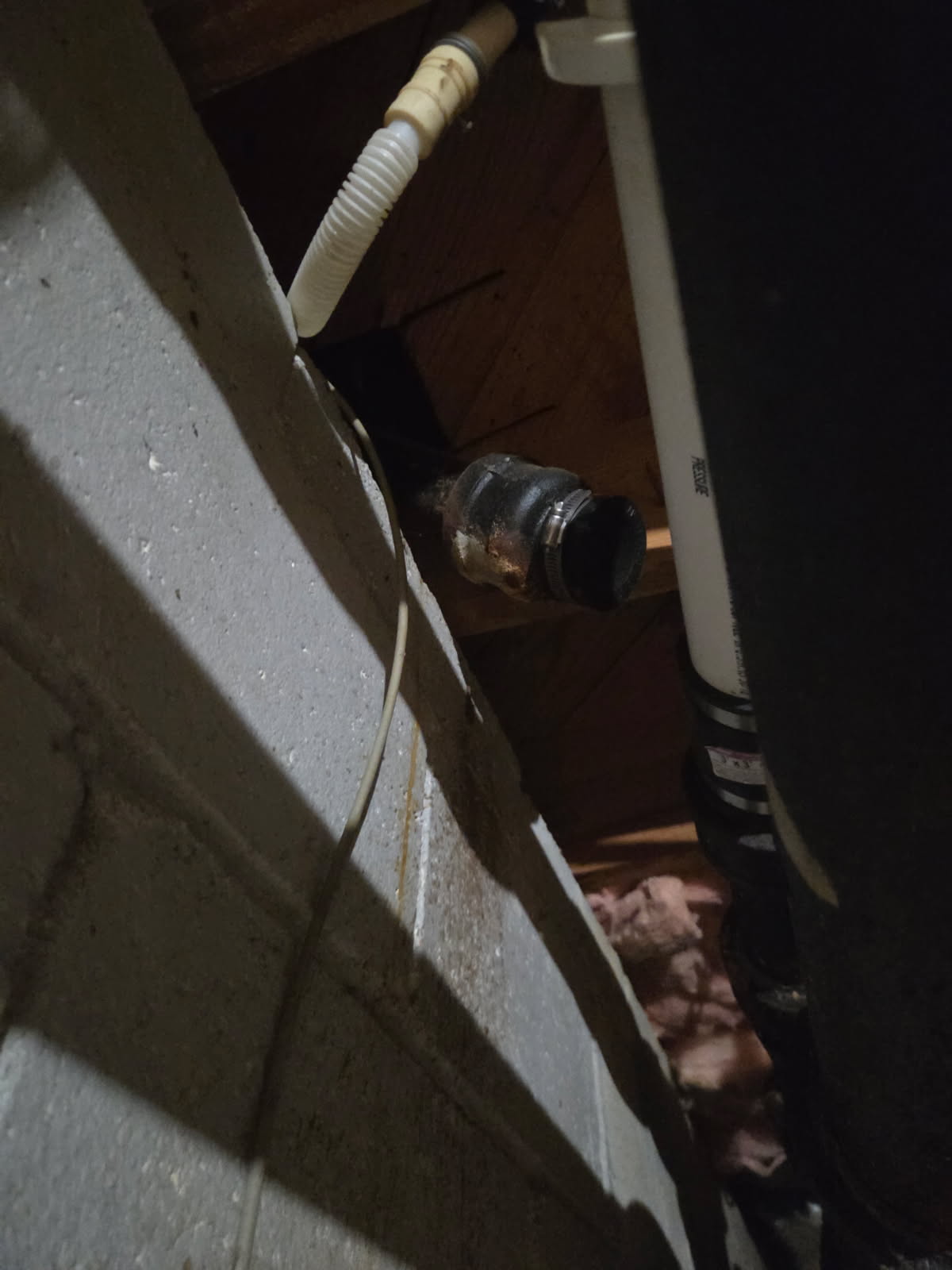 Upon arrival, customer stated they were noticing water dripping from old cast iron vent. Tightened up furnco cap. Also inspected attic and found water spots on roof. Informed customer that he has a potential roof leak.