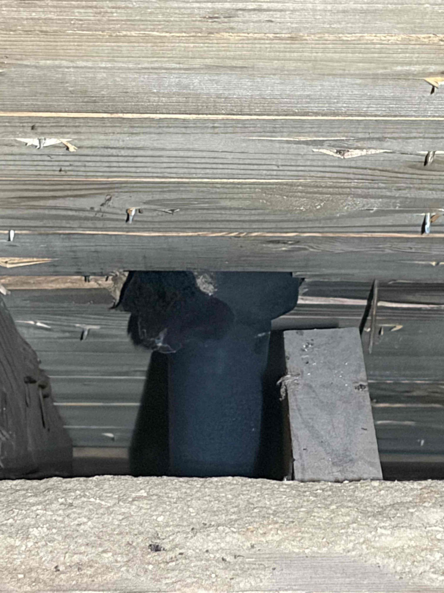 Upon arrival, customer stated they were noticing water dripping from old cast iron vent. Tightened up furnco cap. Also inspected attic and found water spots on roof. Informed customer that he has a potential roof leak.
