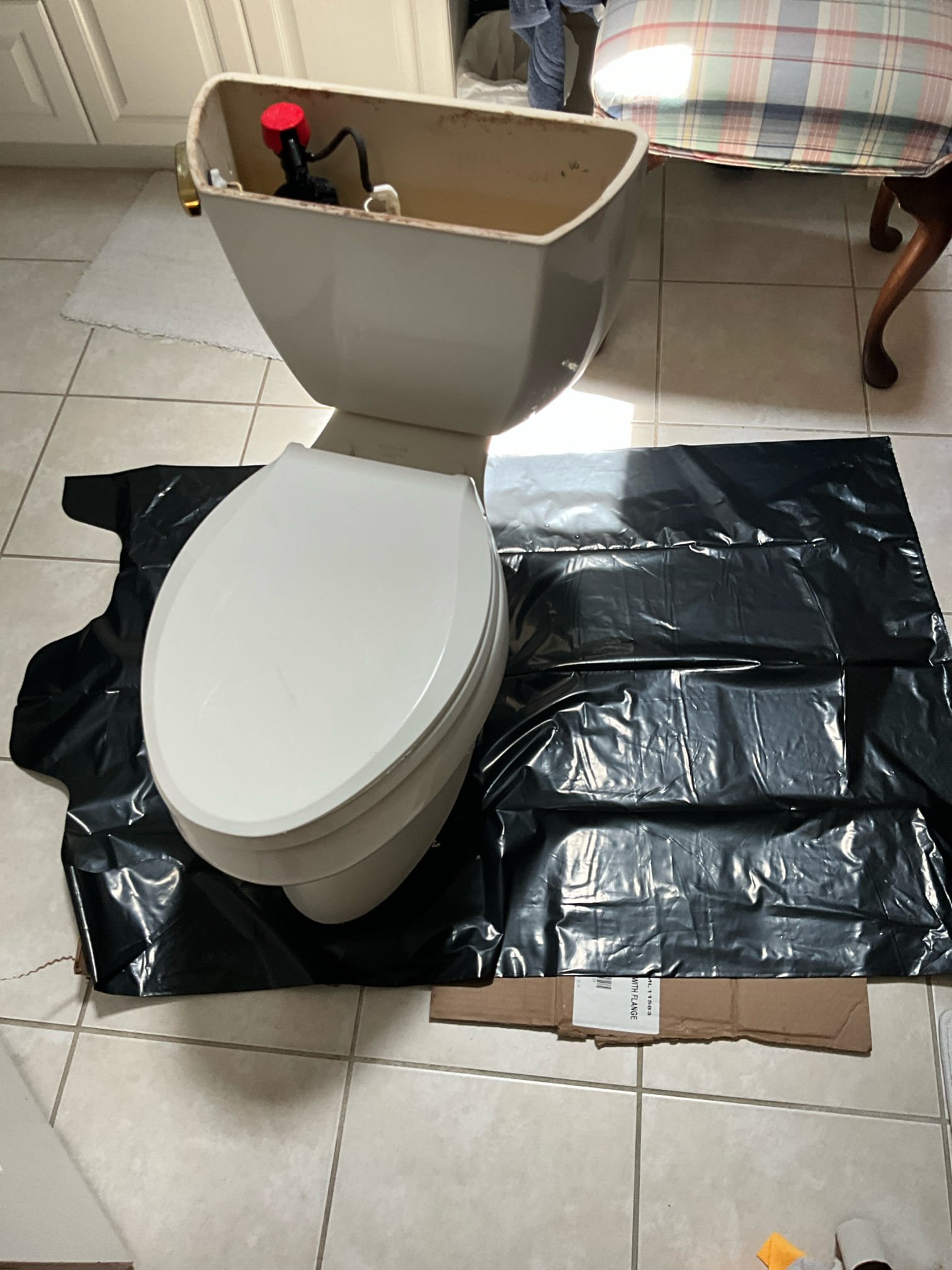 Call for toilet backed up.

Arrived and met with Randy on site. He states that he recently had an accident that left his glasses somewhat broken. When bending over to flush the master bathroom toilet, the glasses fell off right when the toilet flushed.

I attempted a quick inspection and found that the glasses were stuck in the bottom of the trap way. I then pulled the toilet in order to remove the glasses. All components of glasses were retrieved.

Reset toilet, new wax ring, and sealed with caulking. 

I discussed condition of the toilet, age of water heater, and pressure in the home. I recommend replacing the water heater soon as it is at the end of its expected life. Pressure tested slightly low, but no indication of irregular regulation. Prv may be nearing end of life and should be checked again during next visit, or six months at latest. Low water pressure is a common early sign of prv failure.

Discussed the benefits of our maintenance membership program and answered all questio
