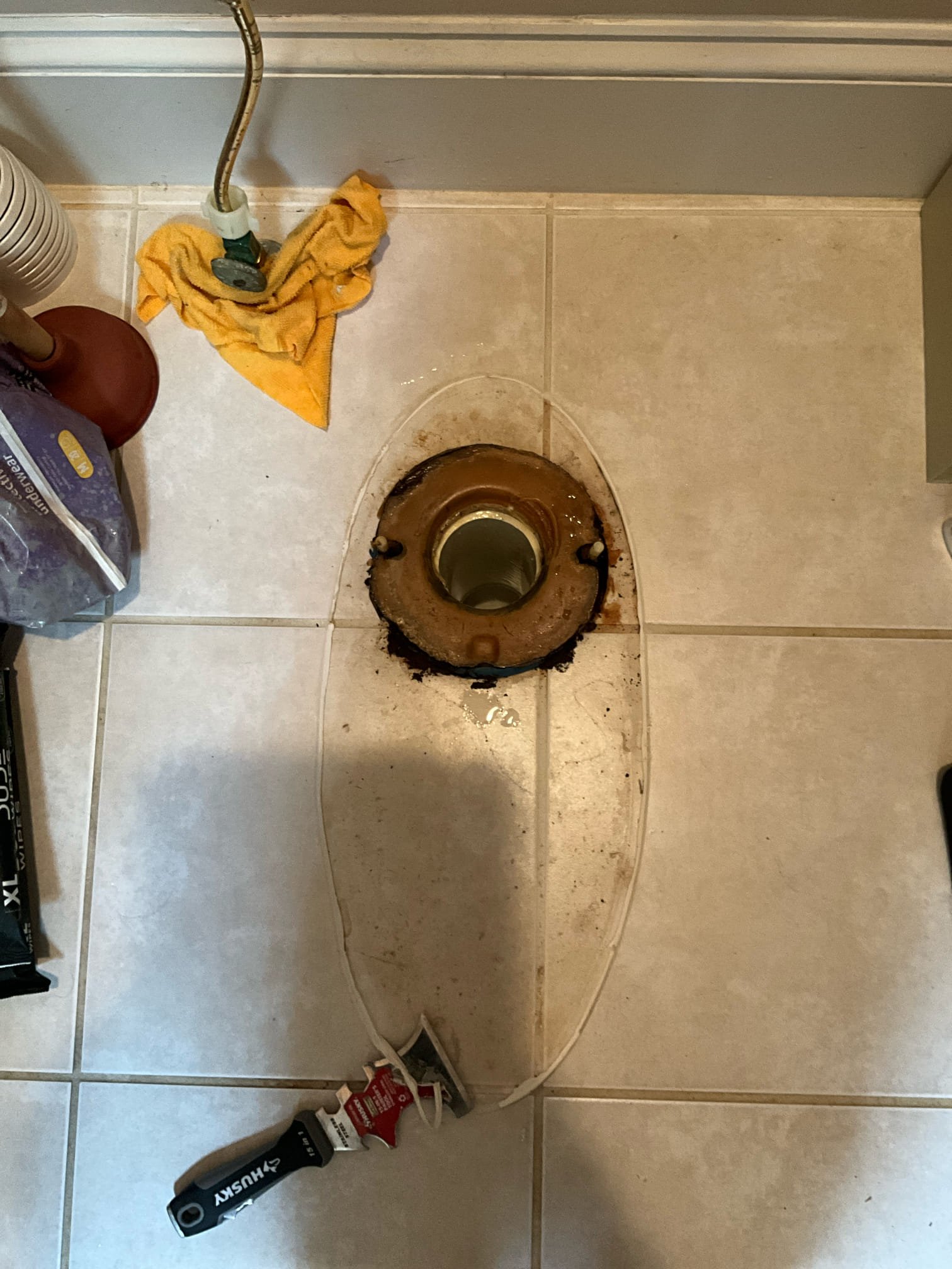 Call for toilet backed up.

Arrived and met with Randy on site. He states that he recently had an accident that left his glasses somewhat broken. When bending over to flush the master bathroom toilet, the glasses fell off right when the toilet flushed.

I attempted a quick inspection and found that the glasses were stuck in the bottom of the trap way. I then pulled the toilet in order to remove the glasses. All components of glasses were retrieved.

Reset toilet, new wax ring, and sealed with caulking. 

I discussed condition of the toilet, age of water heater, and pressure in the home. I recommend replacing the water heater soon as it is at the end of its expected life. Pressure tested slightly low, but no indication of irregular regulation. Prv may be nearing end of life and should be checked again during next visit, or six months at latest. Low water pressure is a common early sign of prv failure.

Discussed the benefits of our maintenance membership program and answered all questio