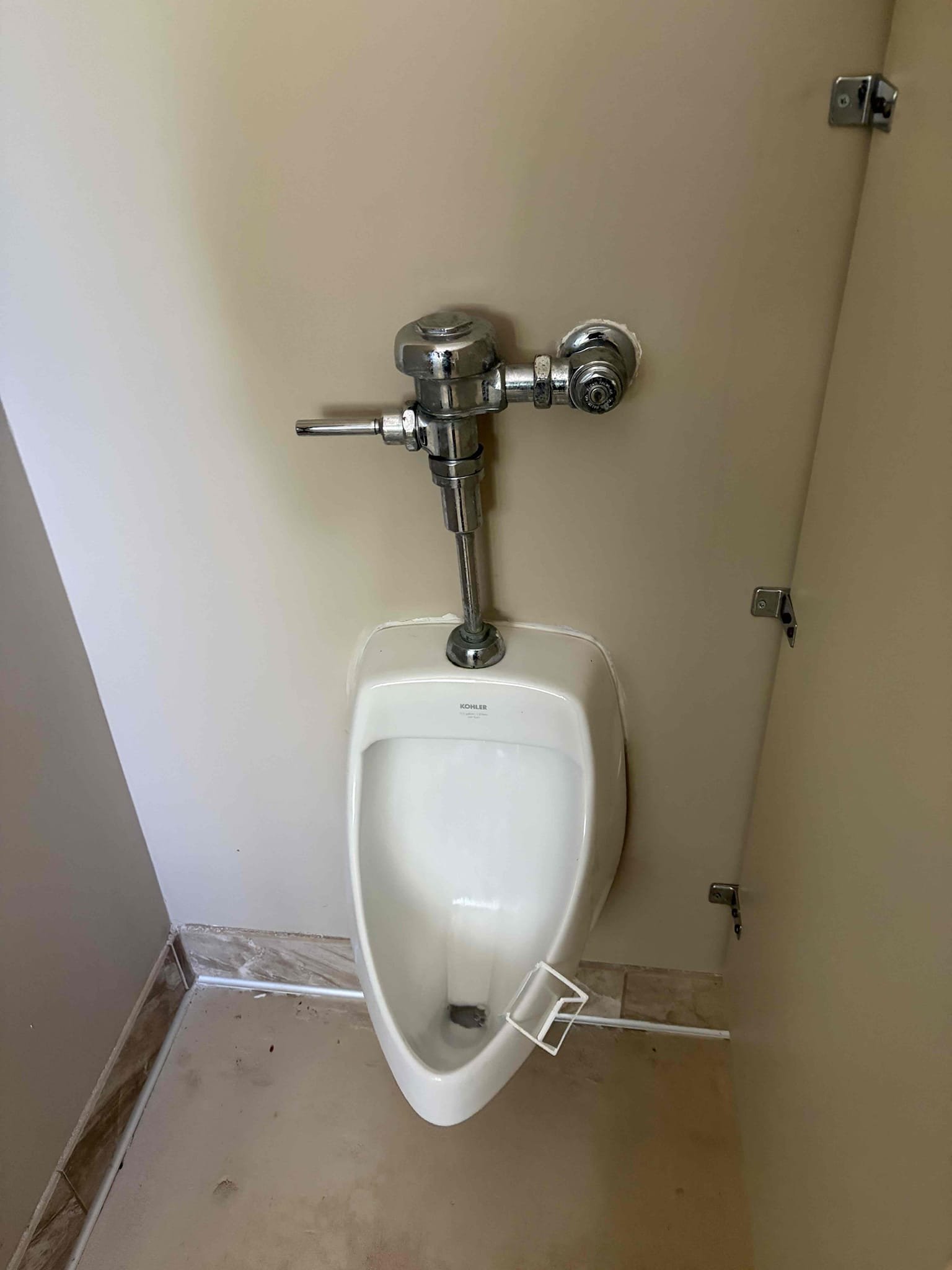 Replace men’s urinal in the men’s restroom 

For this job I came out to the urinal constantly flushing, as a result of that the diaphragm and the vacuum breaker needed to be replaced, however the oxidation had put spots all over the fixture its self, therefore I recommend to replace the flushometer with a new one. Once replaced, installed a new vacuum breaker and the unit itself. Took a before and after video of it not working then working. Once completed there are no leaks, no more wasted water and the job is complete. Thank you for using Chen plumbing and have a great day.