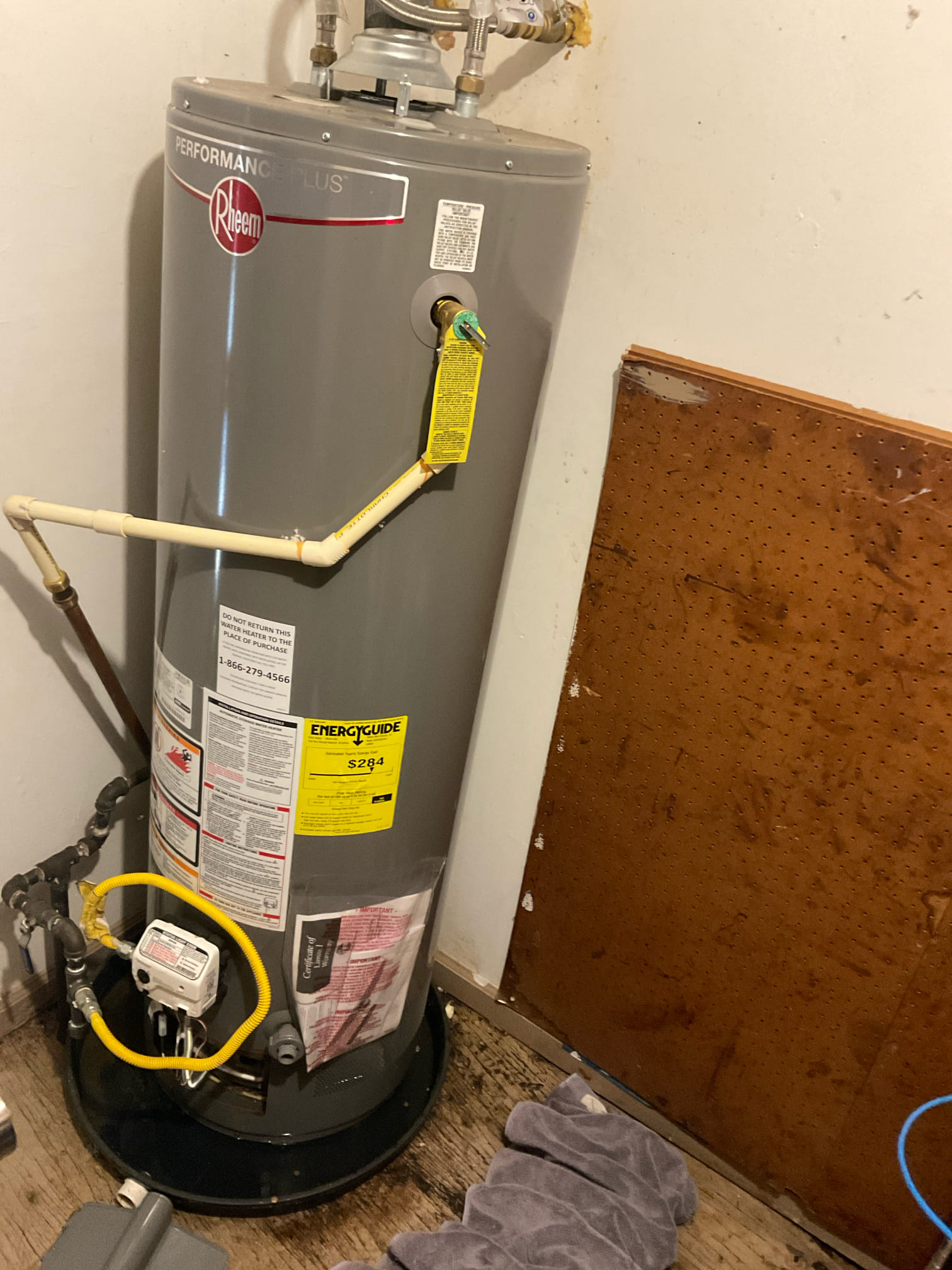 Customer stated that water heater was leaking. Found that water heater is only 3 years old and was purchased at Home Depot. Gave customer options as far as next steps/replacement.