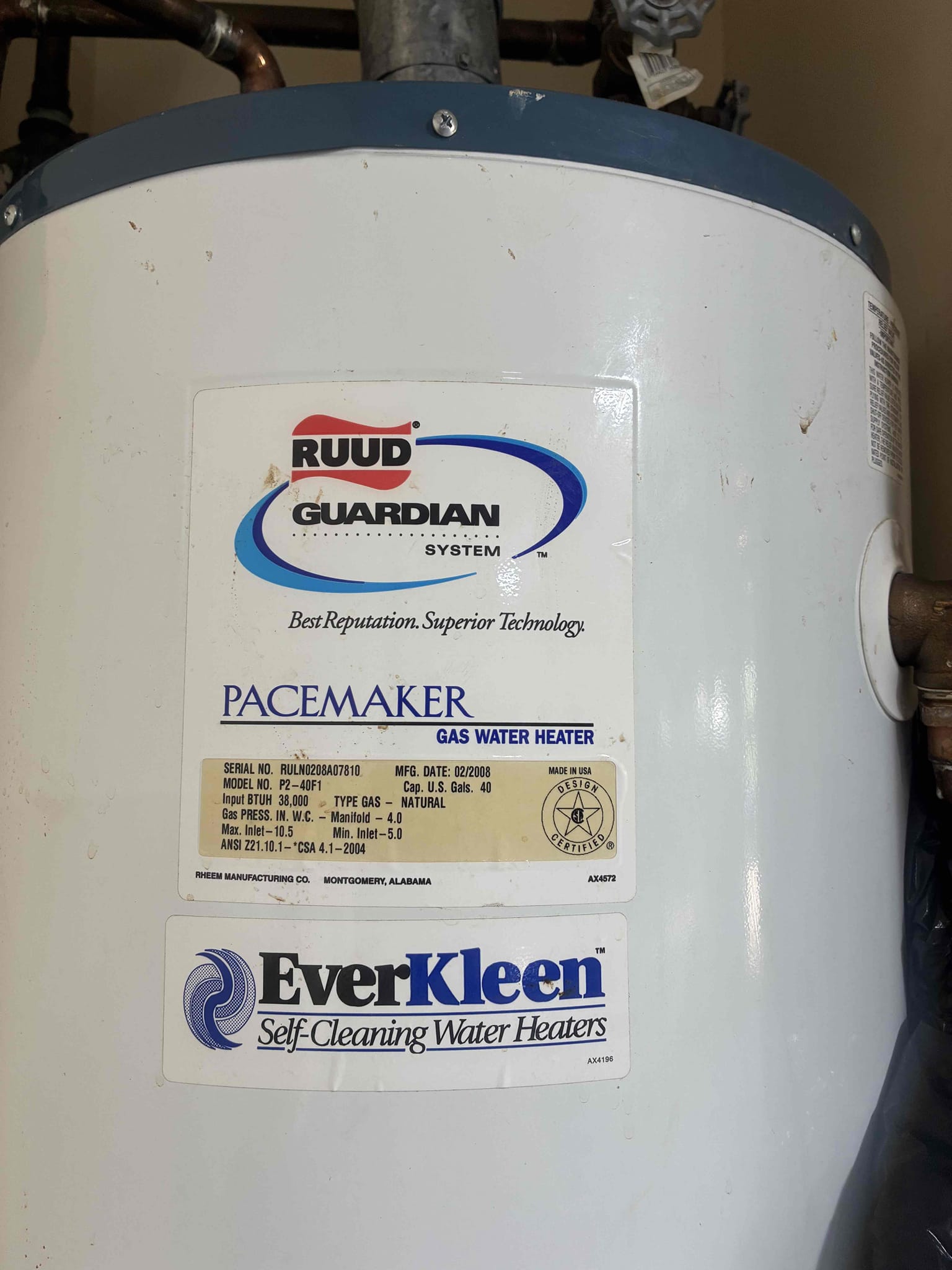 Customer looking for quotes on water heater. Will call back after speaking with son. Explained pressure is a concern being 105 PSI. 