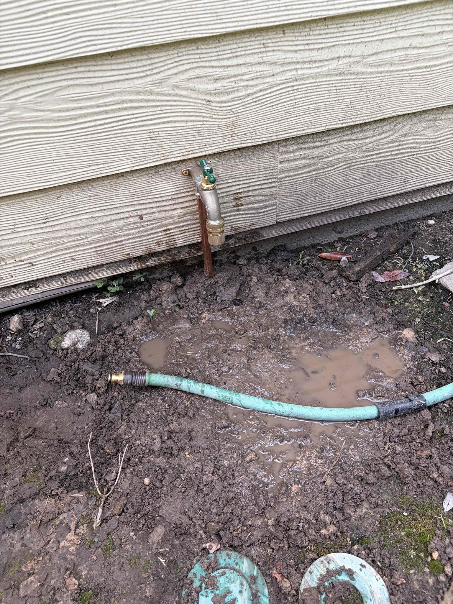 Minor toilet rebuild hallway bathroom 
Dig up and replace hose Bibb in the back yard and affix to the wall

This customer, they had a running toilet in the hallway bathroom due to an old fill valve and flapper recommended to replace the full valve in the flapper so there would be no more leaks going on on the inside of the tank to go along with that the hose bib in the backyard tied off off of the irrigation system the irrigation system gets turned off in the winter. There was a leak from a frostproof hose bib that was improperly installed so there for the recommendation was to dig up the frostproof hose bib and fix it to the wall with the drop your 90 so that is exactly what we did dug up a section of the dirt to access the PVC pipe below glued on a fitting following that installed pro press connections in order to properly get everything fixed right following that we have fixed the drop your 90 to the wall and thread it on the new hose bib Once complete. There are no leaks. Put the d