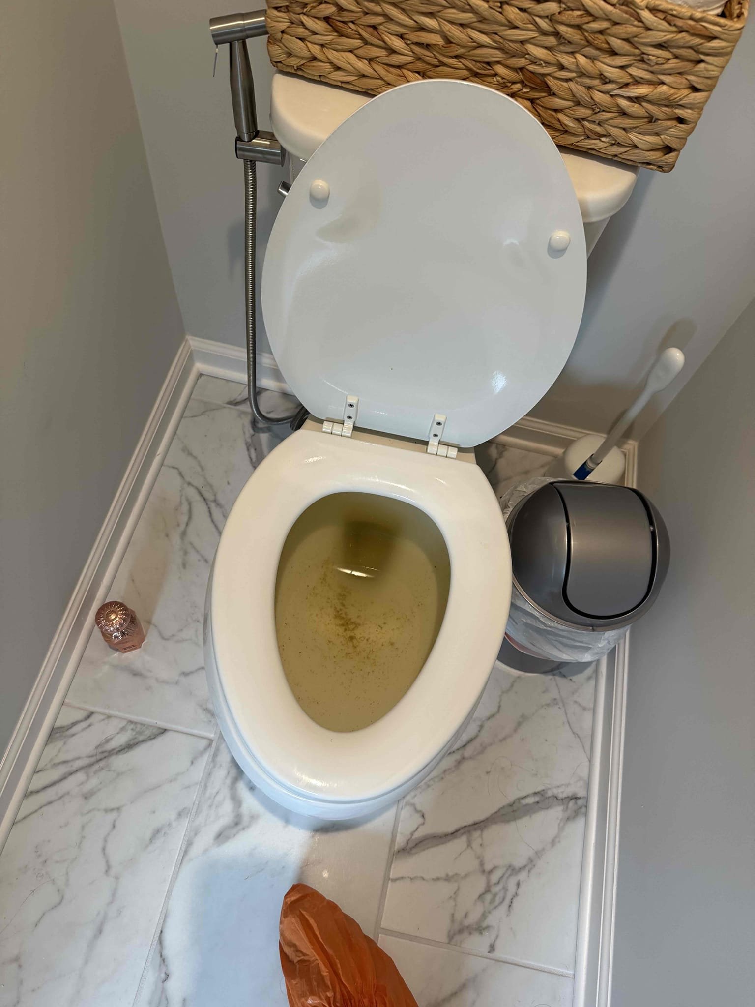 Both upstairs toilets clogging frequently upon arrival, customer stated both toilets will clog frequently. After looking at both toilets and making sure there was no main line clog informed customer we could auger the toilet that is currently clogging and auger the second one complimentary since it was currently flushing. Gave customer estimate, customer approved estimate. Augered both toilets and they are now flushing. Also noticed toilet bowl water level low, when looking found fill tube not in the fill tower properly. Put both tubes in the fill tower. This gave the toilets much more power when flushing. Informed customer if this happens again we would need to pull both toilets and run a camera. Both toilets are flushing upon departure 