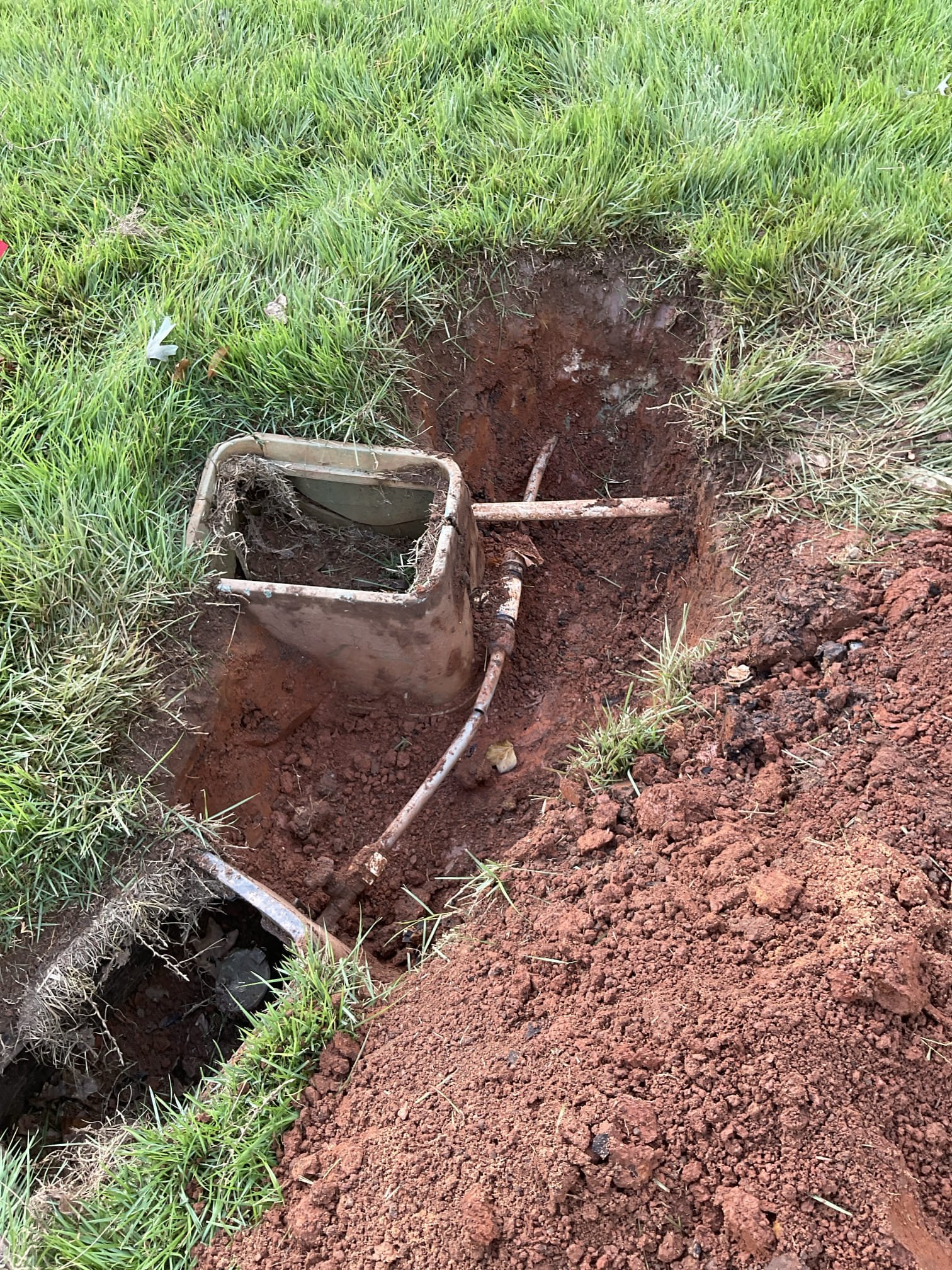 Replaced a 3/4 gray poly water service line from water meter to basement with 1” black poly , shut off valve with box after meter installed, used water hydraulic cement sealed wall 