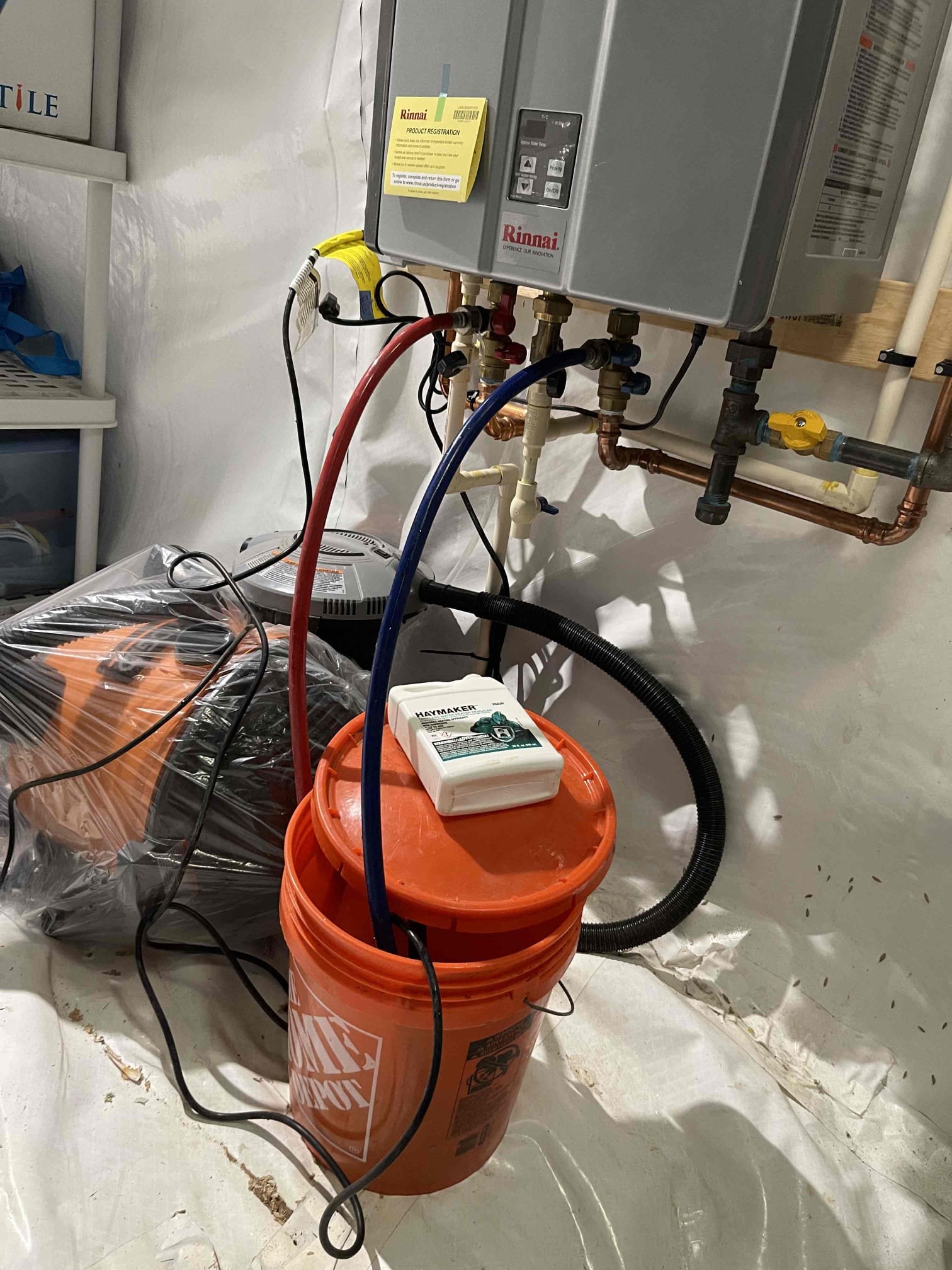 Came out to replace a Moen part in the Flo device. Customer said the Flo has been saying he had a leak going on for the last month. Leak was infrequent, but his active flow rate reading was not working in the Flo device. He got a new turbine from Moen. Approved us to replace the part. Removed 5emold one, which did have scale on it and swapped it out. This restored proper reading to the Flo. We did a dye test free of charge and let them sit while we worked on the Flo. Found the master bathroom toilet had a slow leaking flapper. Rebuilt the tank with a minor rebuild. Recommended doing a major rebuild due to the condition of the tank bolts but the homeowner elected not to at this time. Customer decided to sign up for the Win with Chen membership, and we did his tankless flush on this visit as it had not been flushed since it was installed. No further issue at this time. Confirmed active reading of 0.00 gpm at city meter to the home. No other toilets had signs of leaking, but 2 also had ol
