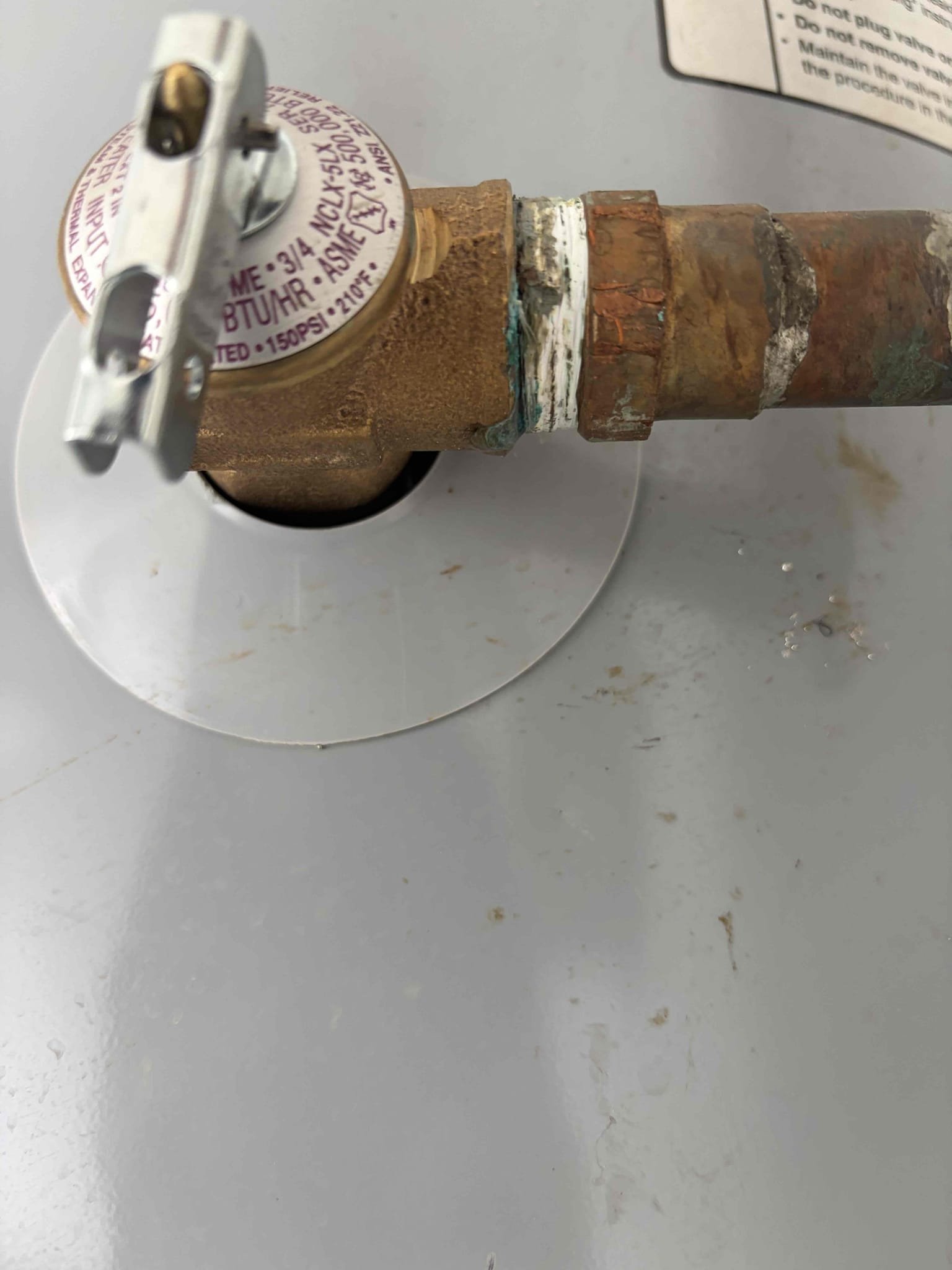 For this customer, they have a electric water heater in the garage the that is apparently causing the temperature to spike and cost steam in the showers in the faucet however, upon arrival, the customer had turned the water heater off, so there was no hot water being currently heated. Additionally, we turned that water heater back on and check the temperature. It did not go past 107 Fahrenheit. I checked the thermostat and the top and the bottom to see what the ohms are reading and it was reading anywhere from 12 to 15 which is normal range. So therefore what I’d recommended to do is replace the both upper and lower thermostat elements to knock out both reasons for why the temperature has spiked following that replace the temperature under pressure relief line due to a fact of a small drip coming from threaded connection and to flush out the water heater to get all the sediment buildup out of the tank. Water pressure is at 70 psi this is an estimate only at this time.