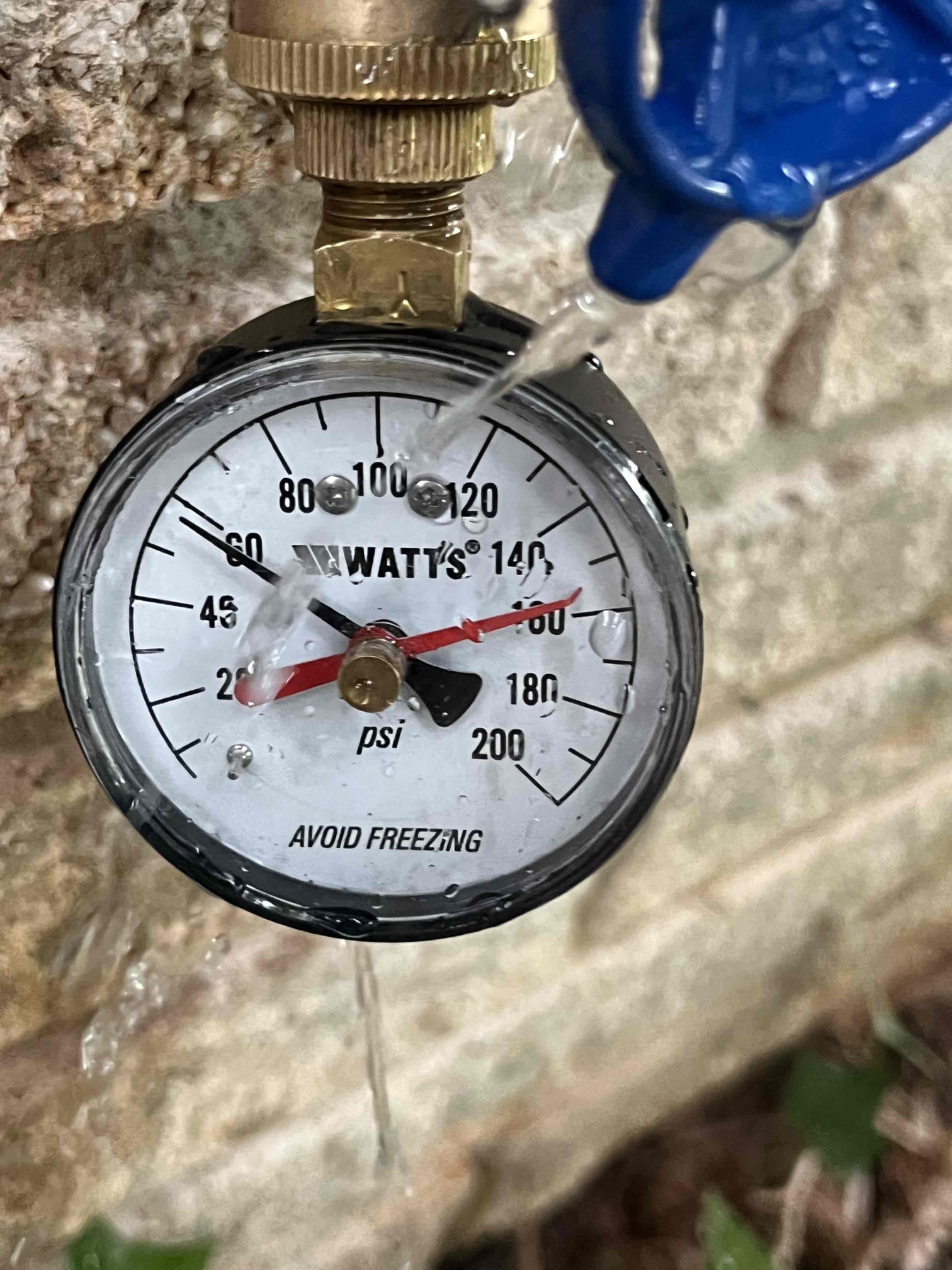 Customer had drain clogged in upstairs bathroom offered small plumbing inspection. Checked pressure. Found pressure to be at 60 psi water heater was in difficult closet to access. Also found hose bib dripping in front of home. Gave options for repair/replacements after approval made minor repair on hose bib to stop drip no warranty. Also removed P-trap and pop-up assembly in order to fix drainage issue. Also installed new push pop pop-up assembly after work was complete check for leaks and proper function.