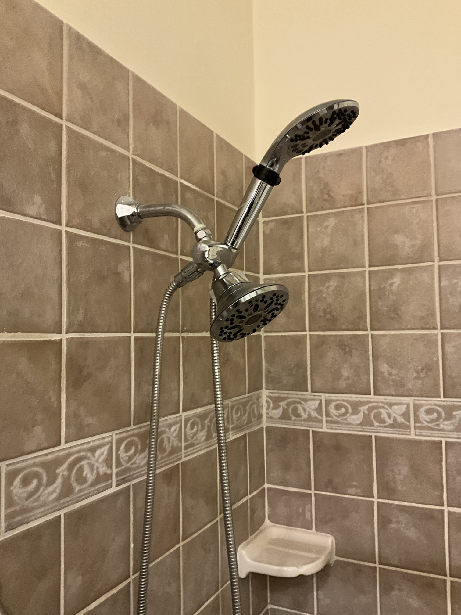 Customer had multiple handle leaks on faucets, a toilet that doesn’t flush properly, and a leak on the shower head. Informed customer that no leaks could be recreated on the kitchen faucet at this time. The handle leak on the lavatory faucet on the hot side, for the left hand lavatory faucet, was recommended to be replaced. Due to the nature of leaks like this and the age of the faucet, the likelihood of scratching the finish or there being too much hard water buildup for safe repair is too high. Customer would like to wait on the faucet replacements, but I rebuild the toilet and installed a new supply line, fill valve, flapper, and trip lever. Replaced the shower head. Made customer aware it’s just a basic chrome shower head and customer consented. Tested all work to ensure proper function and no leaks. None were found. Applied customer coupon. 