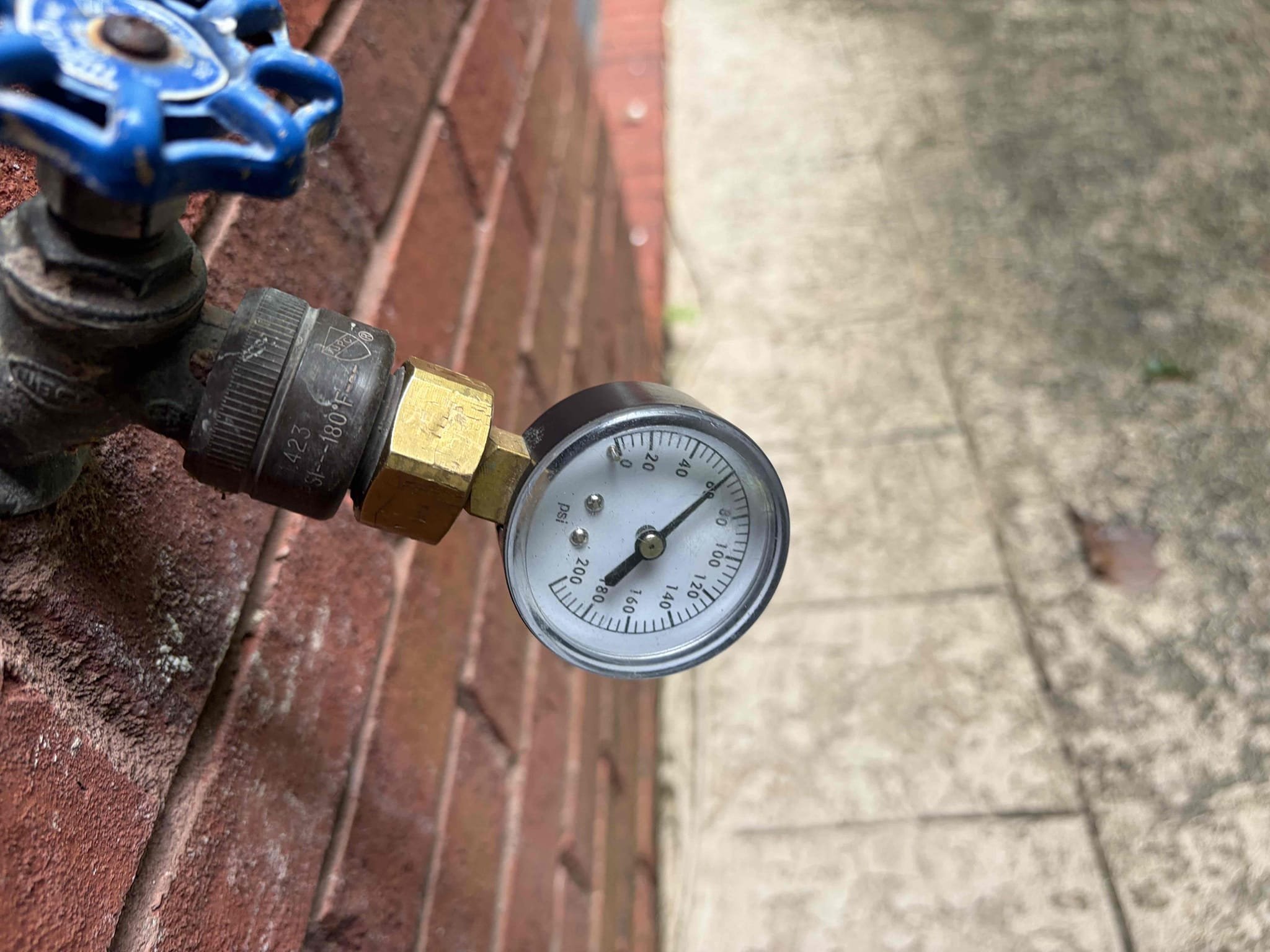 For this customer, we will be installing a gas poly gas line around the house and up near where the patio is with two gas risers and three-quarter inch stub through for a gas grill on the outside of the home the customer will be trenching. The line himself will be returning to install the gas line on Monday the 20th.