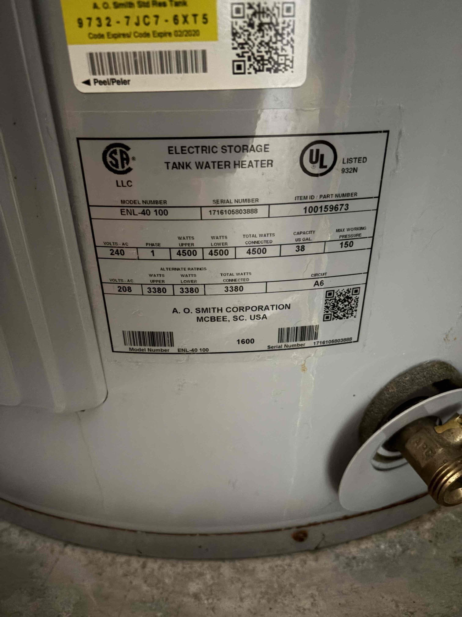 Performed annual plumbing inspection. All stops are currently working properly. Found master bathroom pop up to be missing. Water heater is approximately 9 years old. Water heater does have some visible surface rust. 