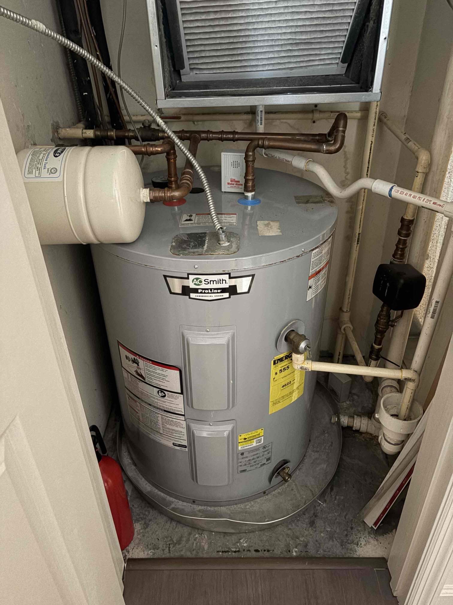 Performed annual plumbing inspection. All stops are currently working properly. Found master bathroom pop up to be missing. Water heater is approximately 9 years old. Water heater does have some visible surface rust. 