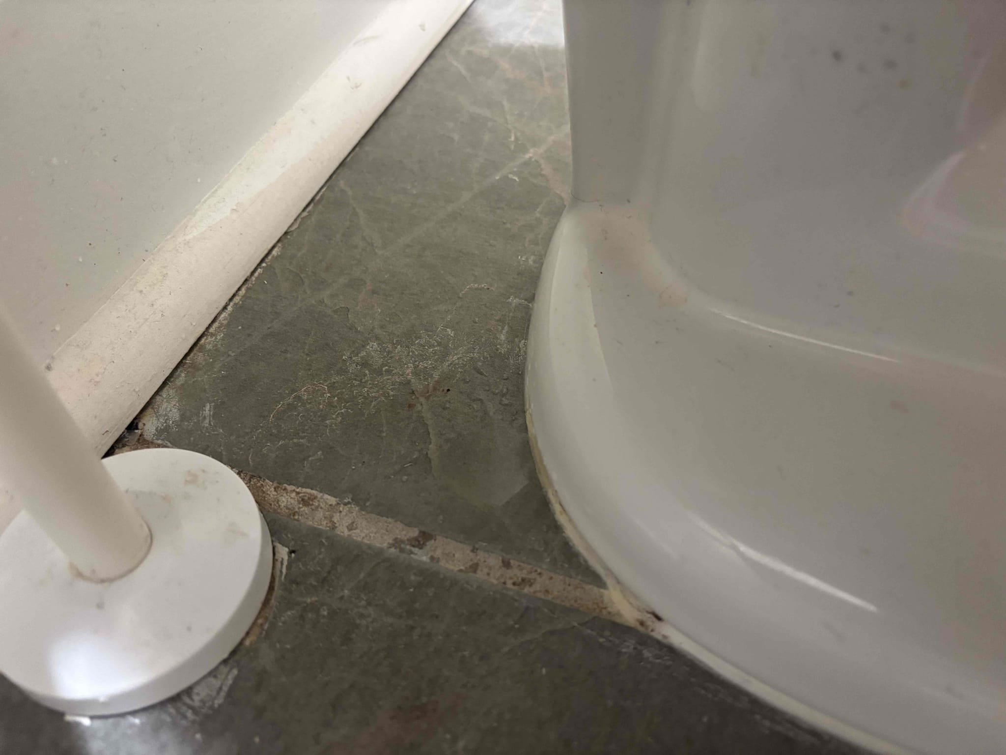 Leak coming from upstairs master toilet. Toilet will need new tank to bowl bolts. Provided customer with estimate to perform full rebuild. Customer denied estimates at this time.