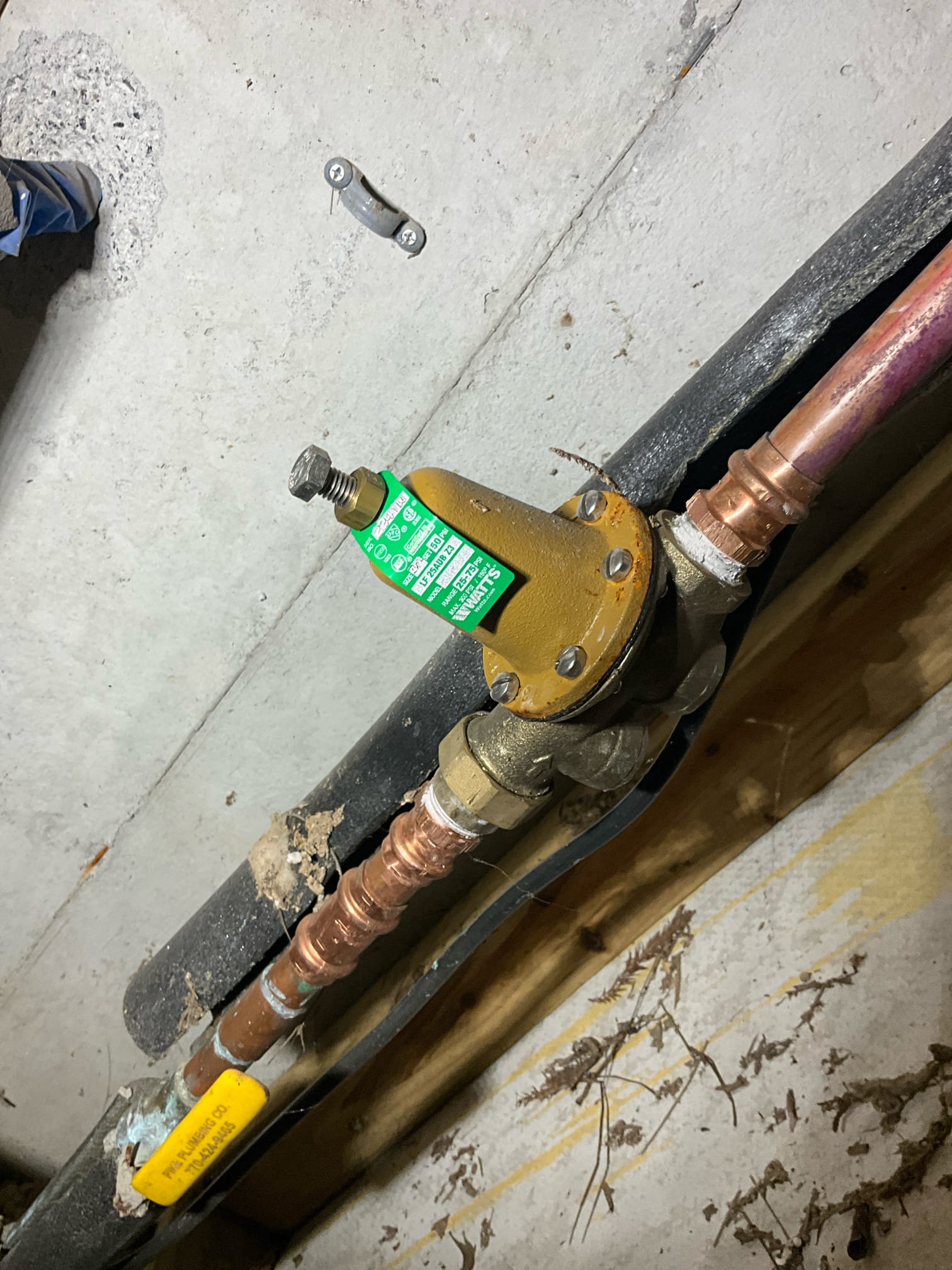 Call for spike in water usage.

Arrived and met with house sitter (Amber), and briefly spoke with Ms. Sara on the phone (Home owner, away on travels).

Did initial walkthrough for obvious signs of water escape. Verified leak was not in mainline between meter and yard via ball valve isolation.

Conducted thorough and complete inspection of water system.

Observations and findings:
Home main line from city in front of house. Appears to have irrigation on well system. Copper pipes throughout home. Pressure regulating valve replaced and operating normally, replaced June of 2024. Tankless (Navien) was installed (it appears as a swap out) in December of 2023. Several toilet rebuilds and replacements over the last couple years, with two toilets installed in September of 2024. No water filtration on mainline. Simple in line filter for kitchen sink. Recirculating system served by stand alone recirculation pump located in crawlspace area near master bedroom/kitchen. Point of use heater under kit