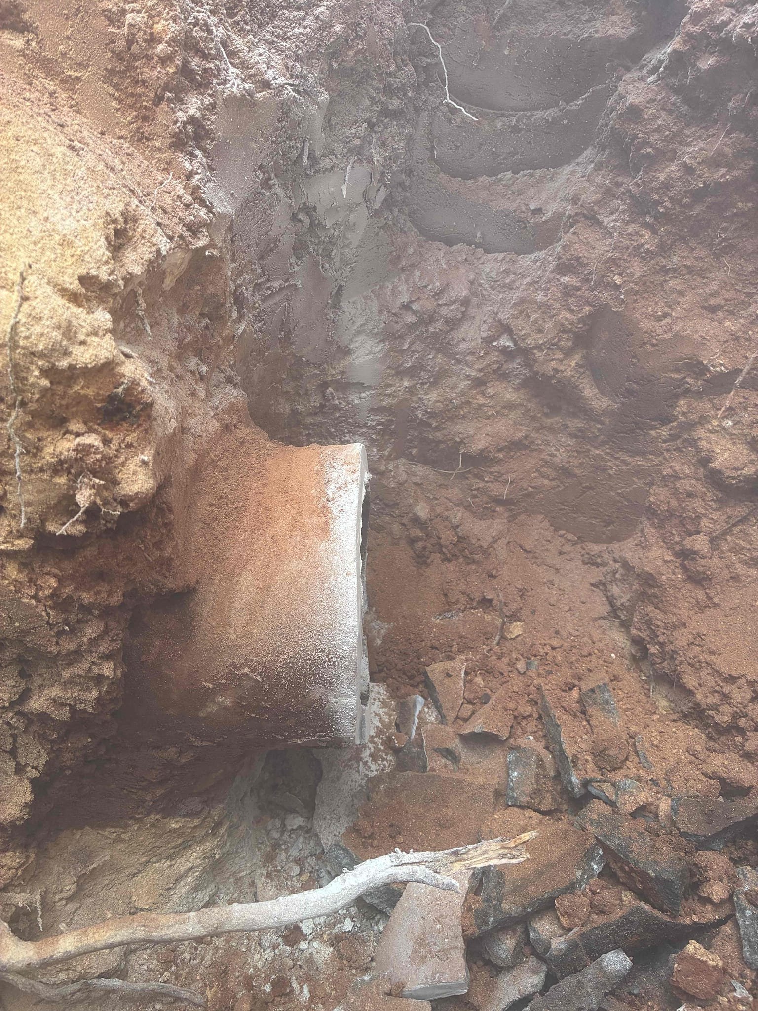 Found sewer service clogging up and had root intrusion. Replace sewer service from house to about 6’ from road. Installed cleanout at house and one at the road. Had everything turned on at once to test. Left in good working order. 