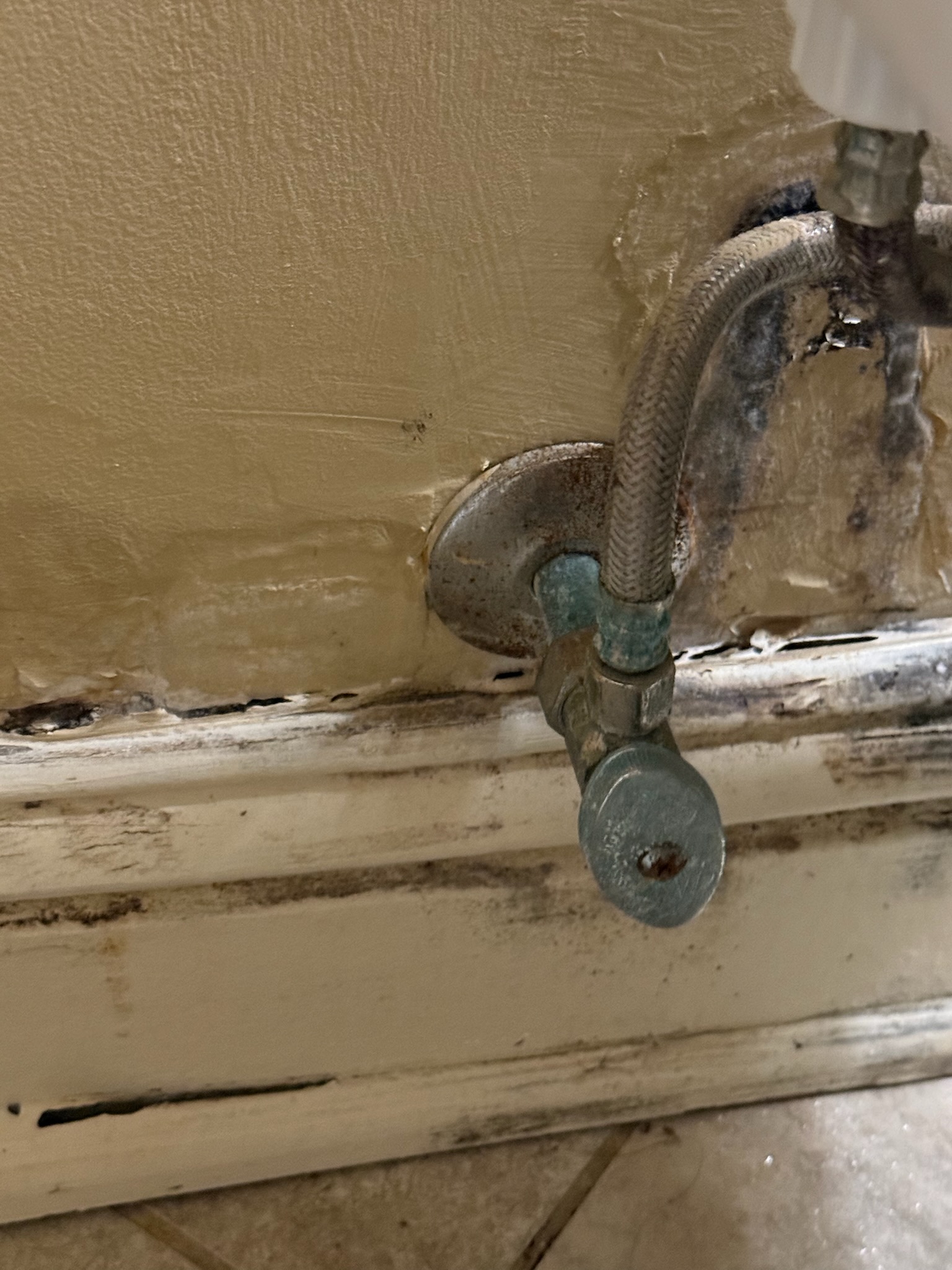 Leak on toilet supply and pop up assembly not working upon arrival. Customer stated he noticed a leak on the supply line and that his wife’s pop up assembly doesn’t work at all. Informed customer we could replace the stop and the supply line and open the wall to double check for no more leaks. We would also need to replace the pop up assembly. Gave customer estimate, customer approved estimate. Installed new quarter turn angle stop with new toilet supply line and installed new pop up assembly. Turned water on to check for leaks and found no leaks. Installed new pop up assembly and let sink drain multiple times to make sure there was no leak. No leaks upon departure 