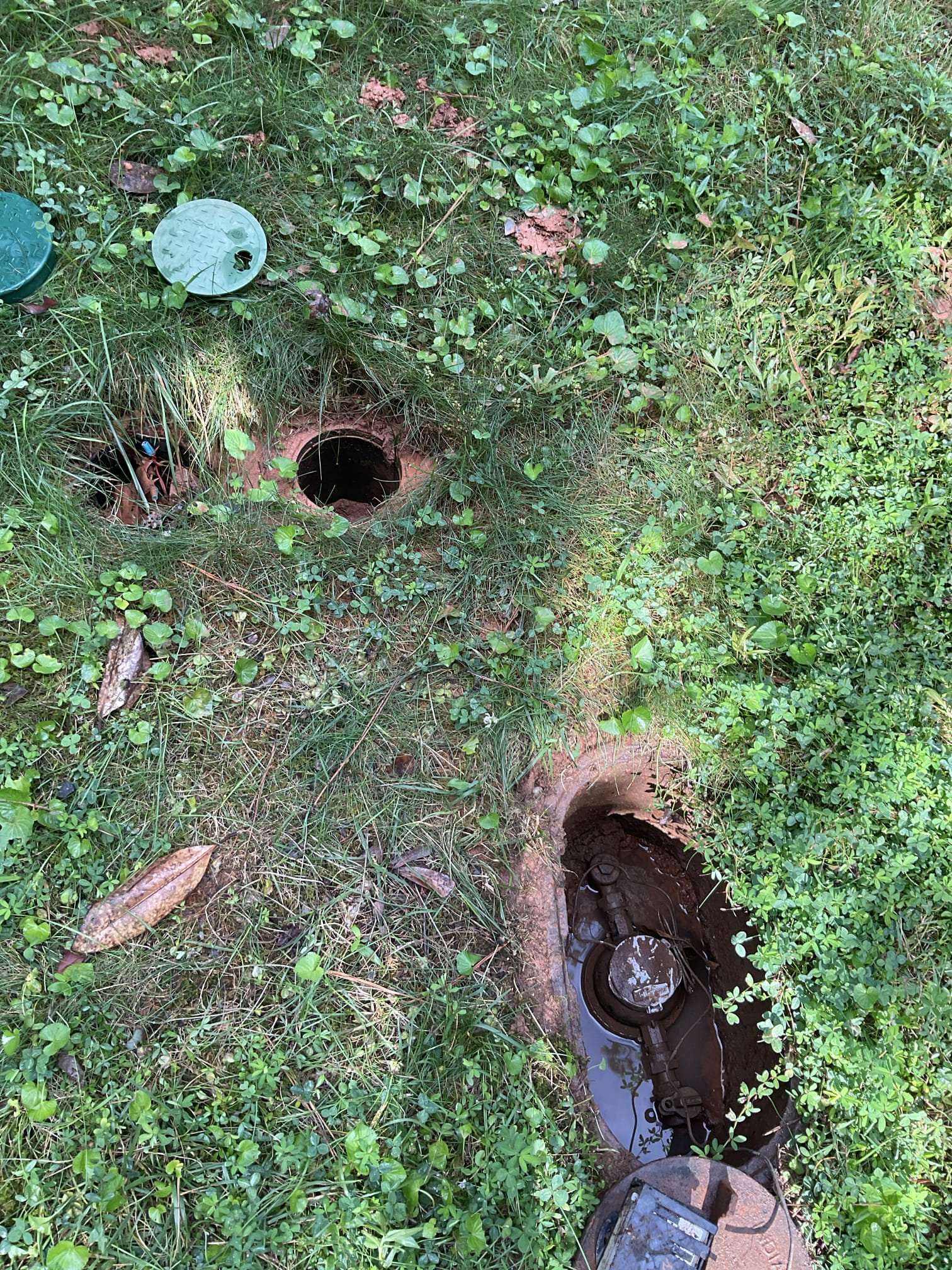 Fixed busted 1” pvc pipe and elbow from main water line to irrigation system 