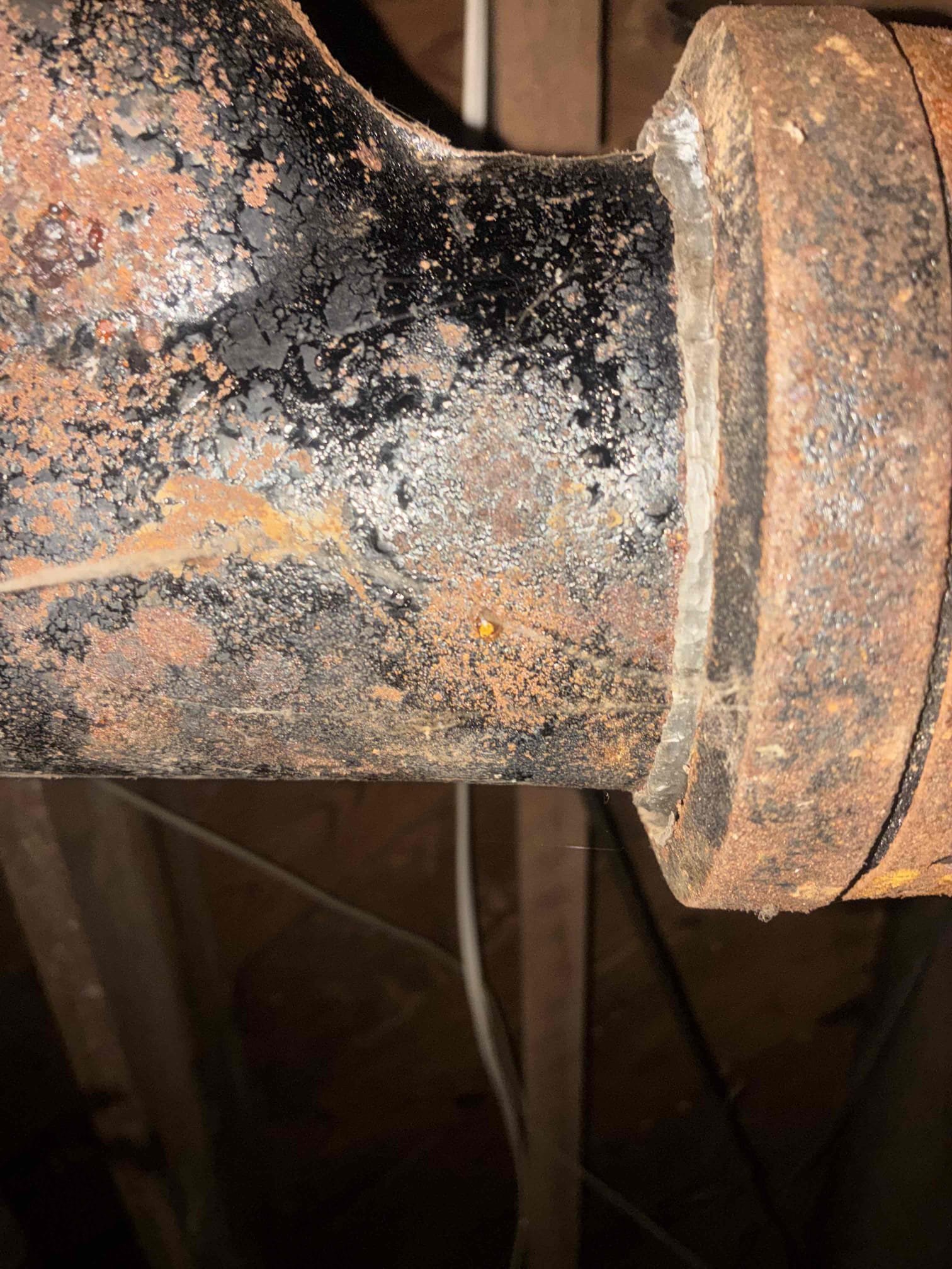 Customer needed camera scope of drain line/ sewer line. Pulled toilet found flange to be in bad condition and suggested to replace to allow for proper seating of toilet. Cut out flange and glued in new while also securing to wood pieces to help stability. Then camera line to main 60’ out. Found inside drain line to be rough. Leaving quote for inside drain work replacement. Checked pressure. Pressure is 70 Psi. After all work, check for leaks and proper function. 
