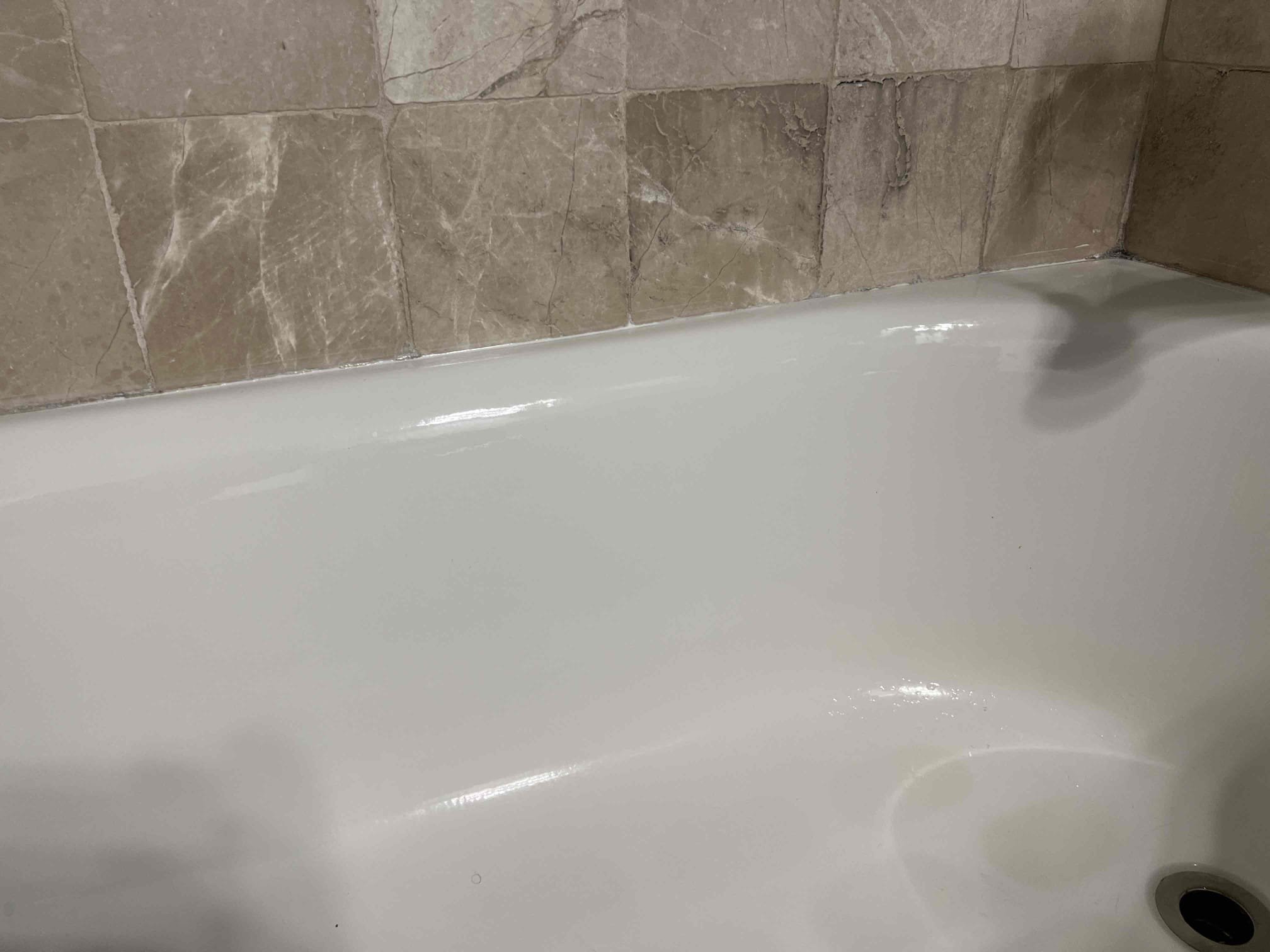 Customer had leak coming from master shower to downstairs bathroom/bedroom. Ran water in shower from different spraying options until finding that sprayer wand spraying at wall on loose eschueton. Caulked area and caulk tub for kids bath for potential leak above kitchen also looked at meter determined no leak on meter to house was unable to find meter to irrigation to further investigate Water bill leak issue. 