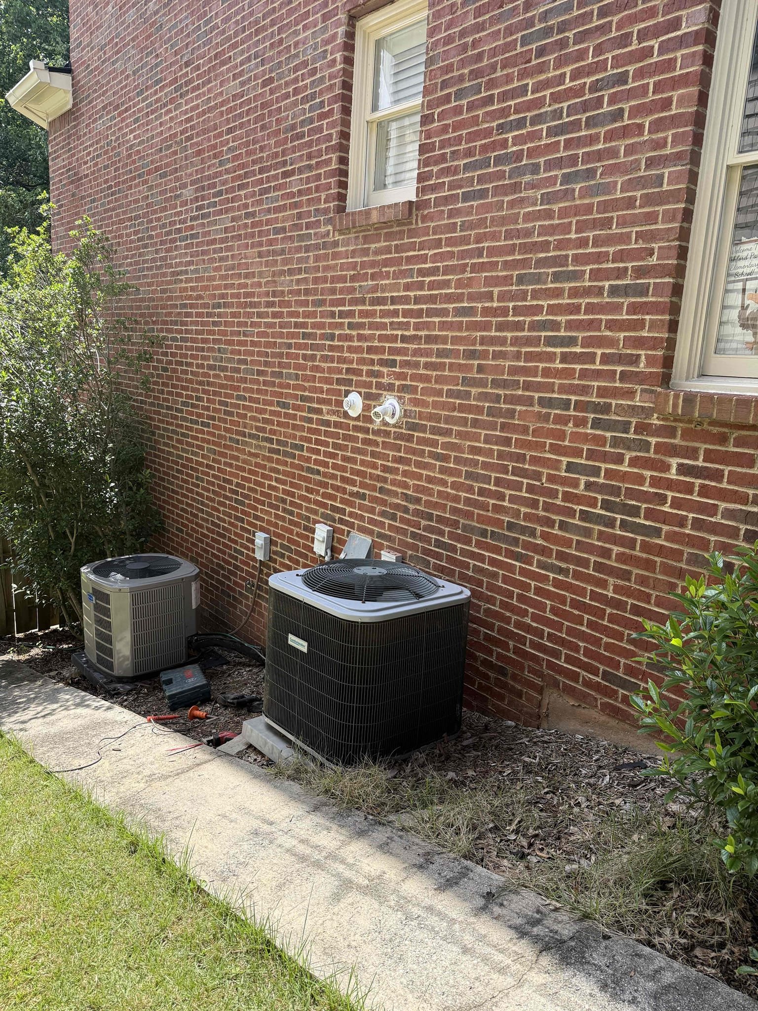 Customer wanting tankless water heater upon arrival. Customer stated his water heater was 13 years old and since it was time to replace it, he wanted to go tankless. Informed customer we could install a navien 240a2. Gave customer estimate, customer approved estimate. Installed new navien 240a2 with new service ports, expansion tank, and ran both exhaust and fresh air vent outside. Sealed up around both vents using hydro plug and silicon. Turned water on to check for leaks and found no leaks. Ran unit to ensure it was working properly and condensating. Unit is working properly and no leaks upon departure 