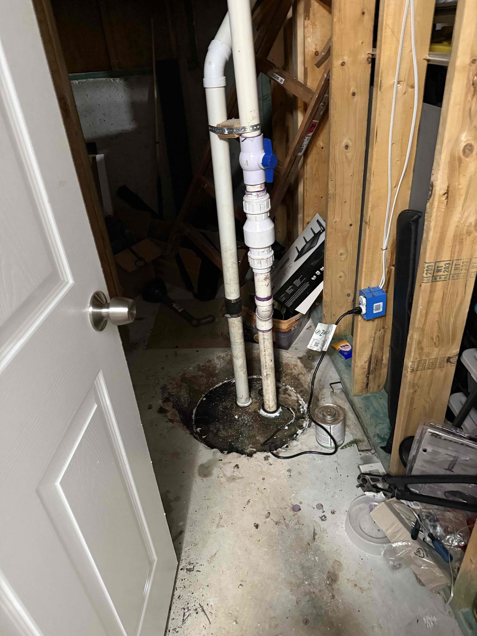 Returned to install sewage ejection pump due to old pump not working. Installed new zoeller sewage pump with a new check valve and ball valve. Tested system 3 times to ensure it was working properly and no leaks. Pump is working properly and no leaks upon departure 