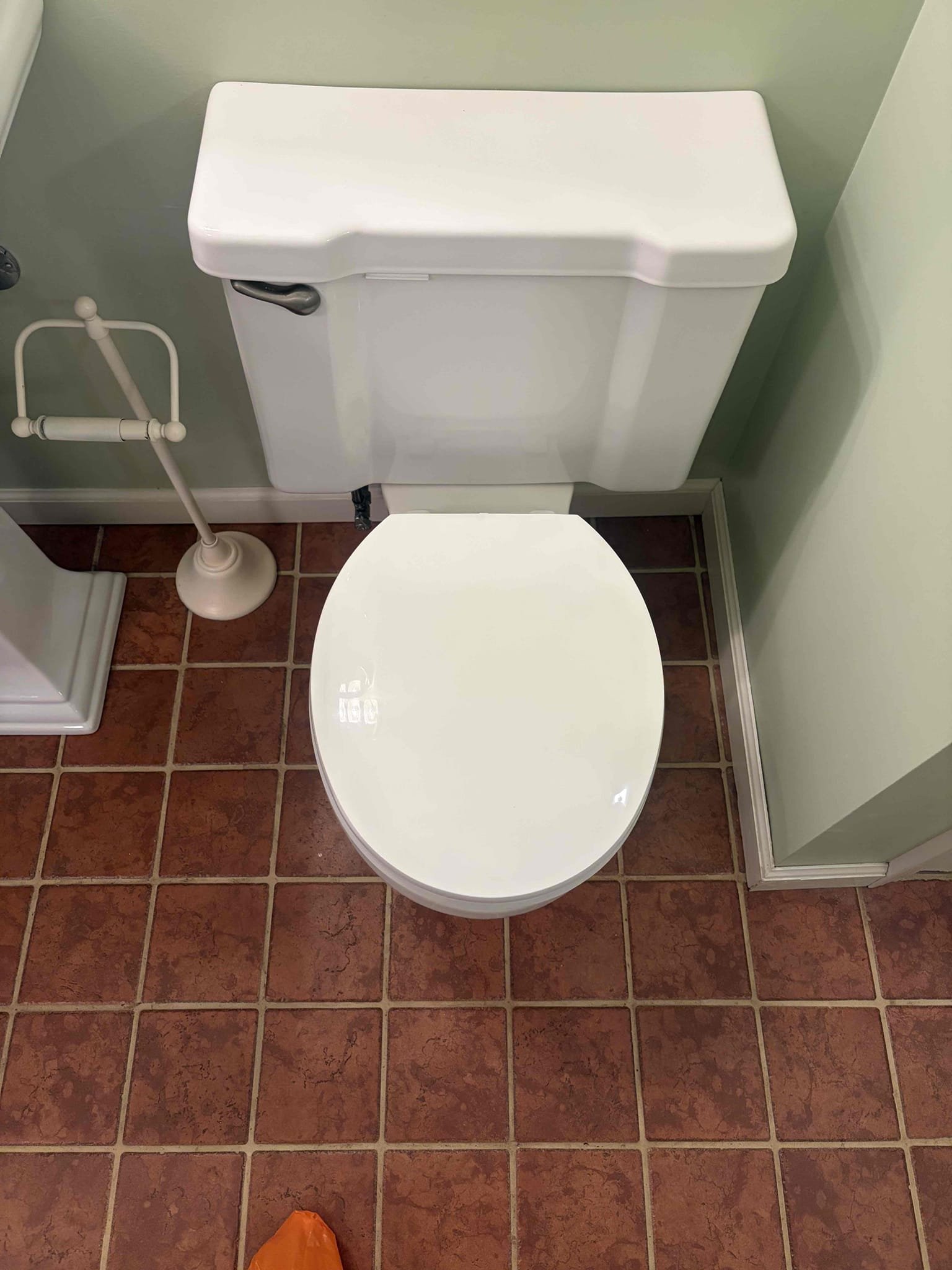 Upon arrival, customer states they are noticing a sewer gas smell coming from first floor, guest bathroom. After inspection, found no obvious indications of a sewer gas leak. Home is currently vacant while on the market. Informed customer to make sure all P traps are full of water by running each fixture for a couple seconds. Informed customer if sewer gas smell returns, we will need to perform a smoke test to determine where sewer gas leak is coming from. 
