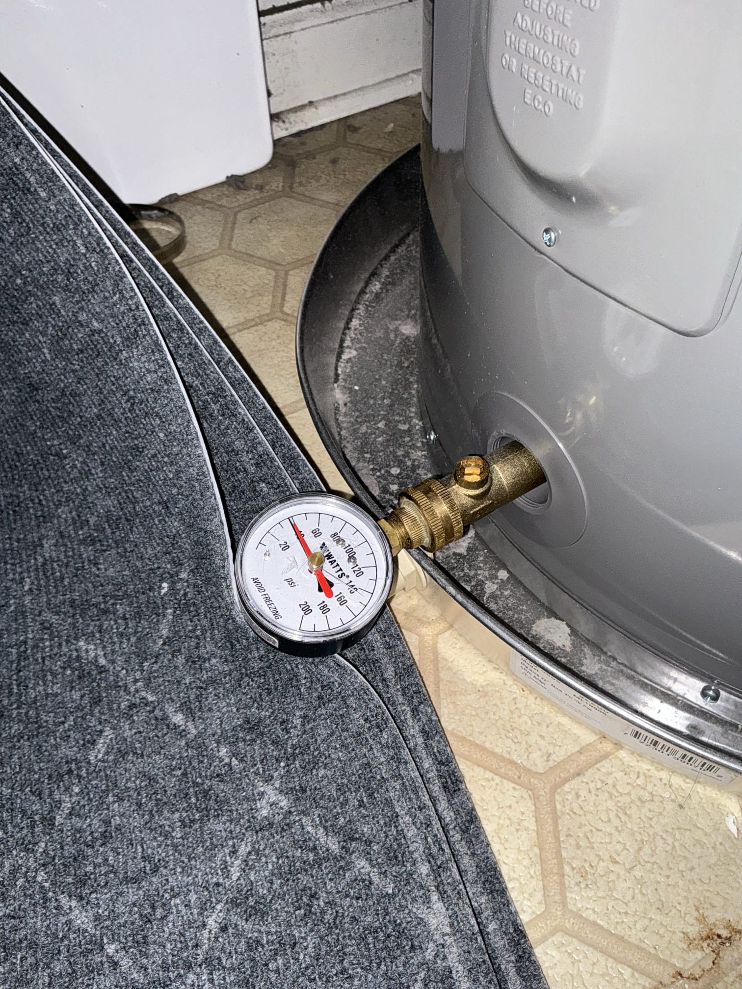 Performed win with Chen annual plumbing inspection. Completed inspection form. All plumbing in unit 29 is up to date, no leaks or issues found at this time. Heater is new installed in 2025. Pressure is around 45psi and is in the safe range. 
