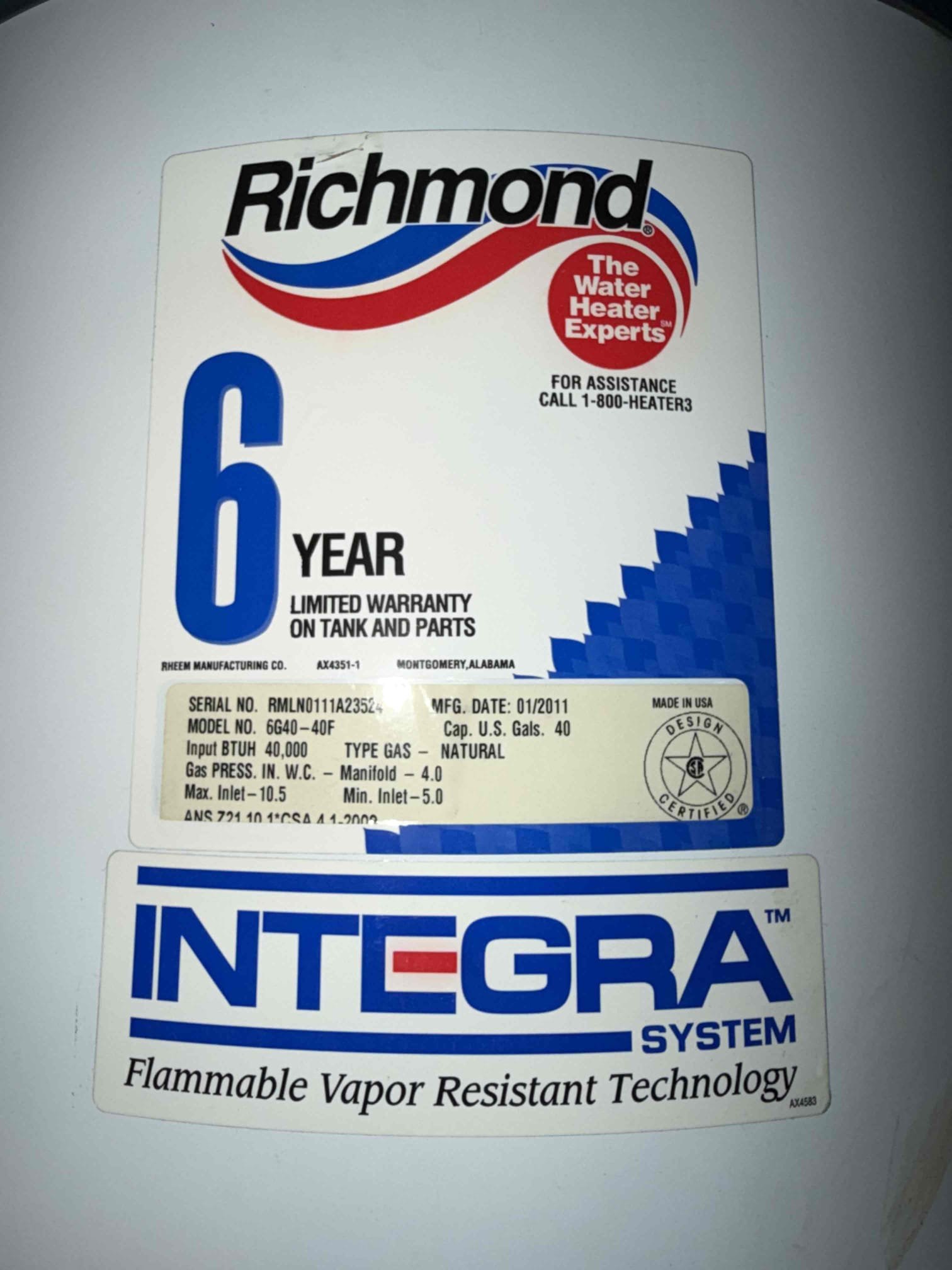 Customer stated that toilet wasn’t flushing right and only would flush when urinal was flushed. Tested water pressure to building and found that water pressure was above 80 psi which can be causing the issue. Also found that water heater in attic/loft space where HVAC is is over 10 years old and isn’t heating hot water. Would recommend to replaced or remove water heater due to age. Stated to customer that we can make repair on toilet, but won’t be able to warranty due to water pressure being above 80 psi. Customer rates on went ahead and installed new valve for toilet and tested. Toilet is now working properly and no leaks at this time. Cleaned up work area.

No warranty on work today due to high-water pressure
