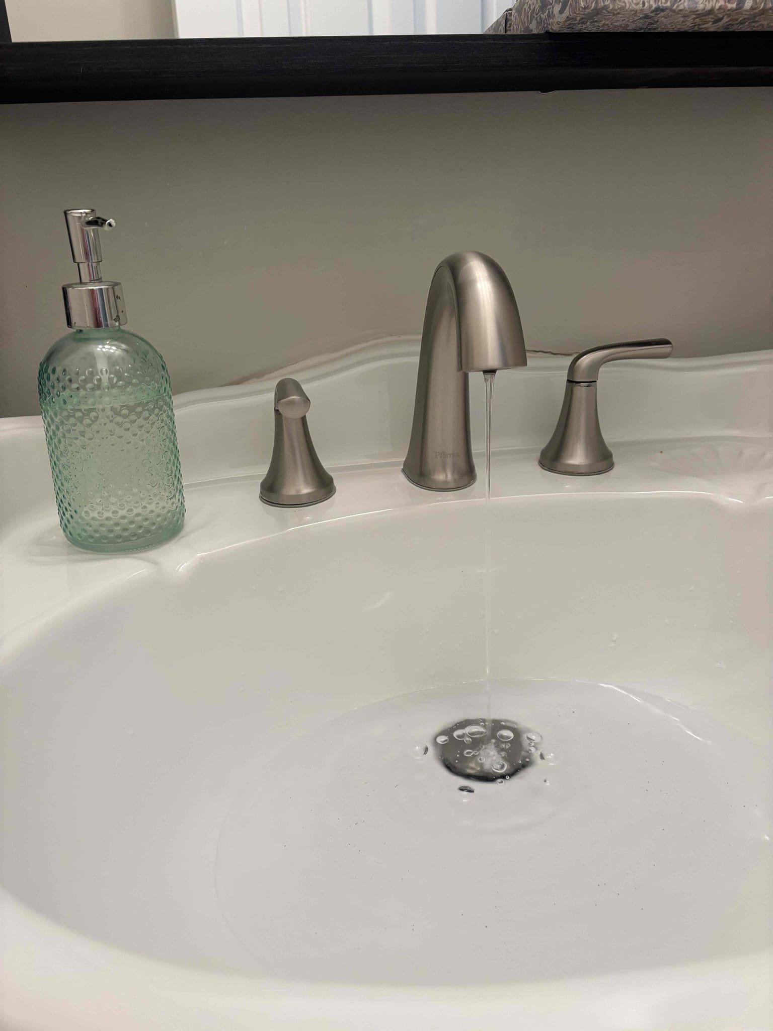Performed when with Jenin plumbing inspection. After completing inspection, informed customer that hot valve and guest bathroom is no longer working properly. Provide a customer estimate to replace hot stop. Customer approved estimate. Replaced multi turn angle. Stop with new 1/4 turn angle stop. Stop is now working properly and not leaking at departure. Also replaced supply line with braided supply line. 