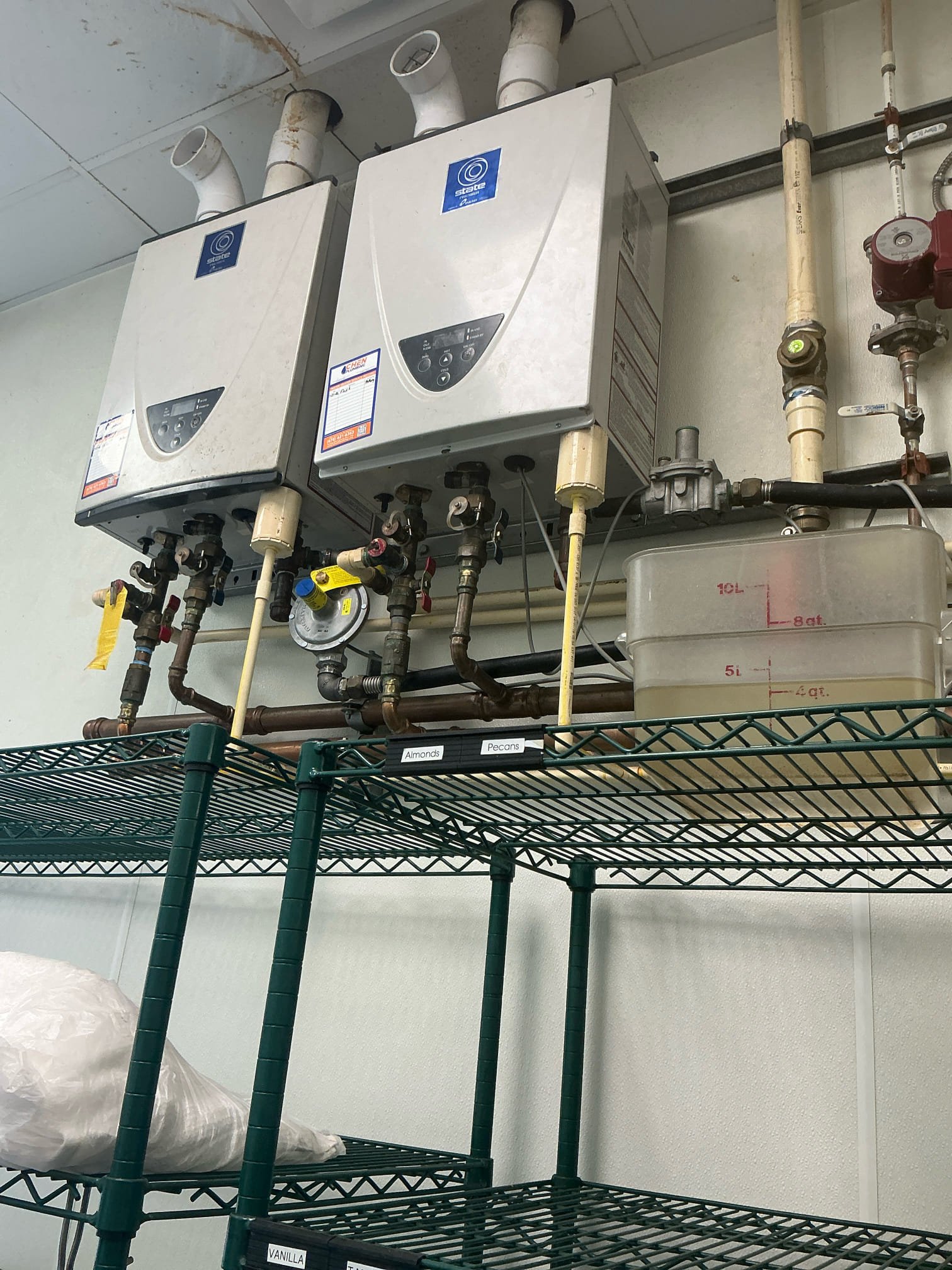 Flush 2 state tankless water heaters. All three water heaters are throwing a code 111. Code is for ignition failure. Going to order parts to service units. 