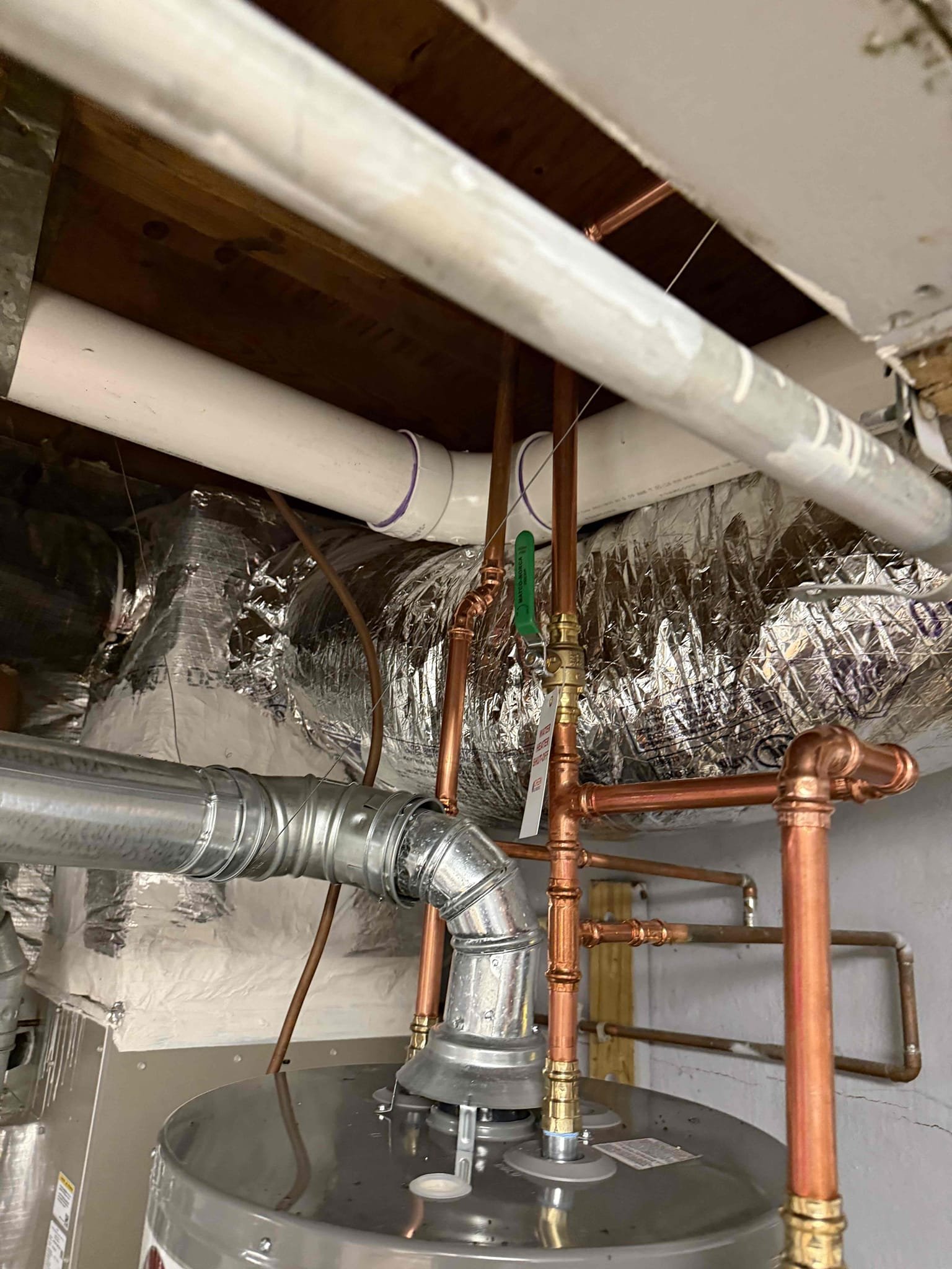 Returned to install customer supplied shower valve and run drain line for shower. Installed customer supplied shower valve and ran 2 inch pvc drain line. Turned water on to check for leaks and ran shower to ensure drain is working properly. Shower and drain are working properly, no leaks upon departure 