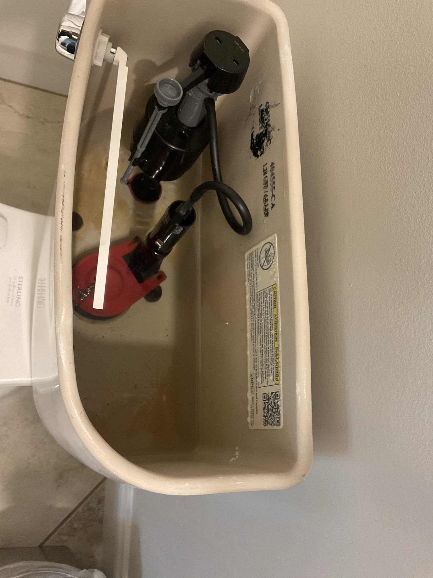 Installed customer supplied 3/4 Flo by Meon , replace main water shut off valve with 3/4 propress ball valve , repositioning water meter , prv and Flo by Meon properly supported by wood and strap , clean shower drain and rebuild a top floor toilet with new fill valve , flapper and supply line . 