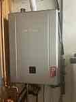No hot water upon arrival, customer stated they lost hot water before the storm. After looking noticed gfci outlet tripped. Untripped outlet and unit fired back up. Ran hot water in the kitchen sink, house is now getting hot water. No issues upon departure. Tightened pot filler as a courtesy for customer 