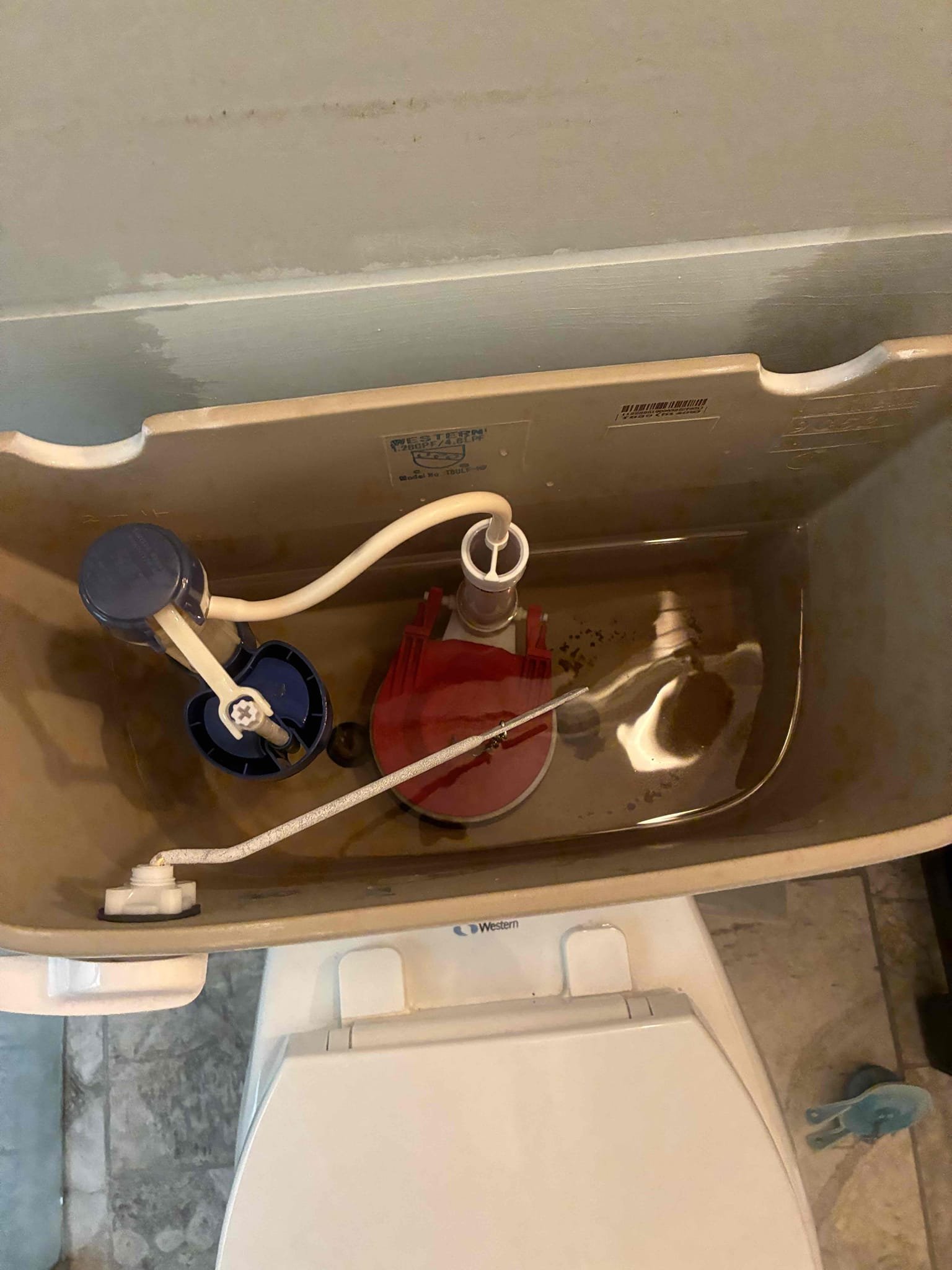Upon arrival, customer stated toilet was running continuously. Toilet was installed two years ago by us. Checking inside of toilet, found flapper to be slightly offset removed flapper and found warp defect in flapper. Due to young age suggested only flapper replacement and gave discount in order to fix issue. Also left quote for tankless replacement due to age after work was complete checked for leaks and proper function.