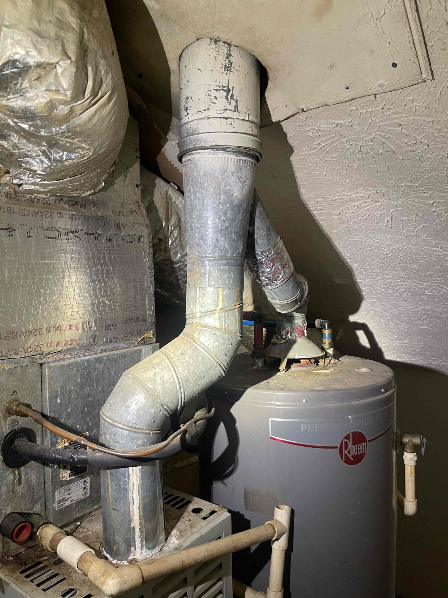 Came out for a back draft on the water heater vent. Arrived and made access to the unit after speaking with the homeowner. We inspected the water heater vent and found it was immediately connected to the hvac vent going up through the roof. Because the vent is connected to the furnace, we are unable to work on the exhaust venting. Notified homeowner he will need an hvac company to come out due to the furnace. Locked the doors as instructed by the homeowner. We gave the keys ti a realtor who showed up with permission from the homeowner to the unit as she was doing a tour of the unit for a potential buyer. We are not responsible for the keys. 