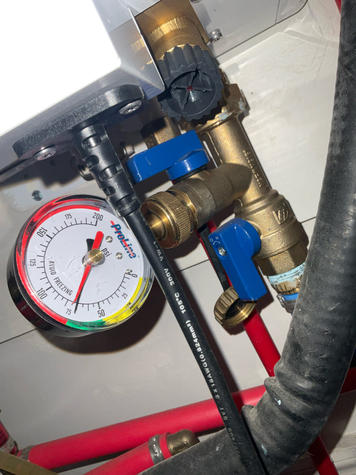 Customer stated that there was a small leak coming from water heater. Found that condensation line for water heater was in pecks pipe and they use the brass metal fittings. Found that the condensation ate through one of the 90s which caused a leak. Stated to customer that best repair will be to replace that condensation line in customer agreed. Went ahead and removed old line and replaced with CPVC piping. Tested and no leaks were present at this time and water heater is working as it should. 

Customer has tankless water heater and recommended to have tankless flushed, but since it’s been over five years since tankless was flushed stated that the flush may do more harm than good.