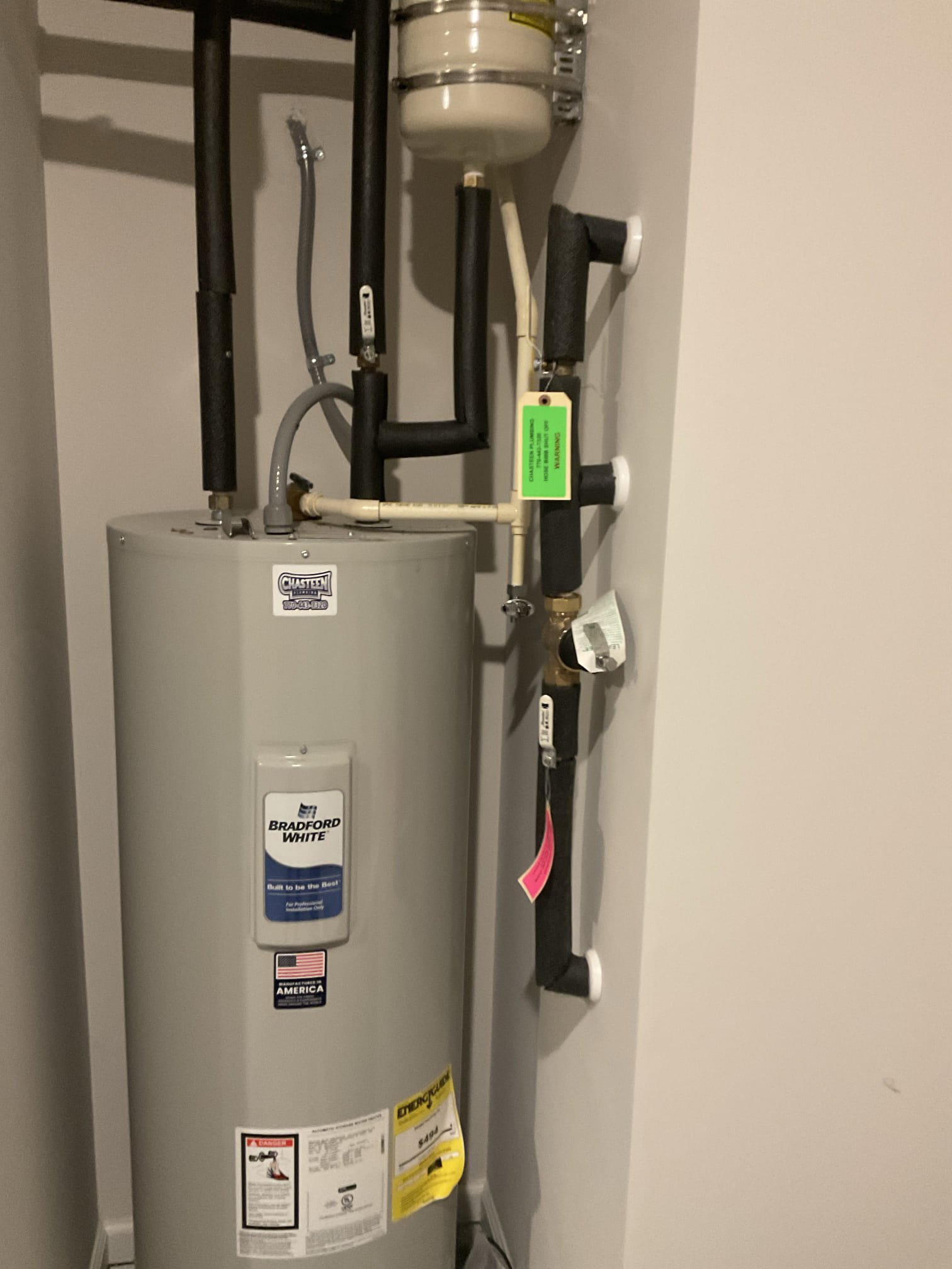Installed customer supplied RO under counter system 