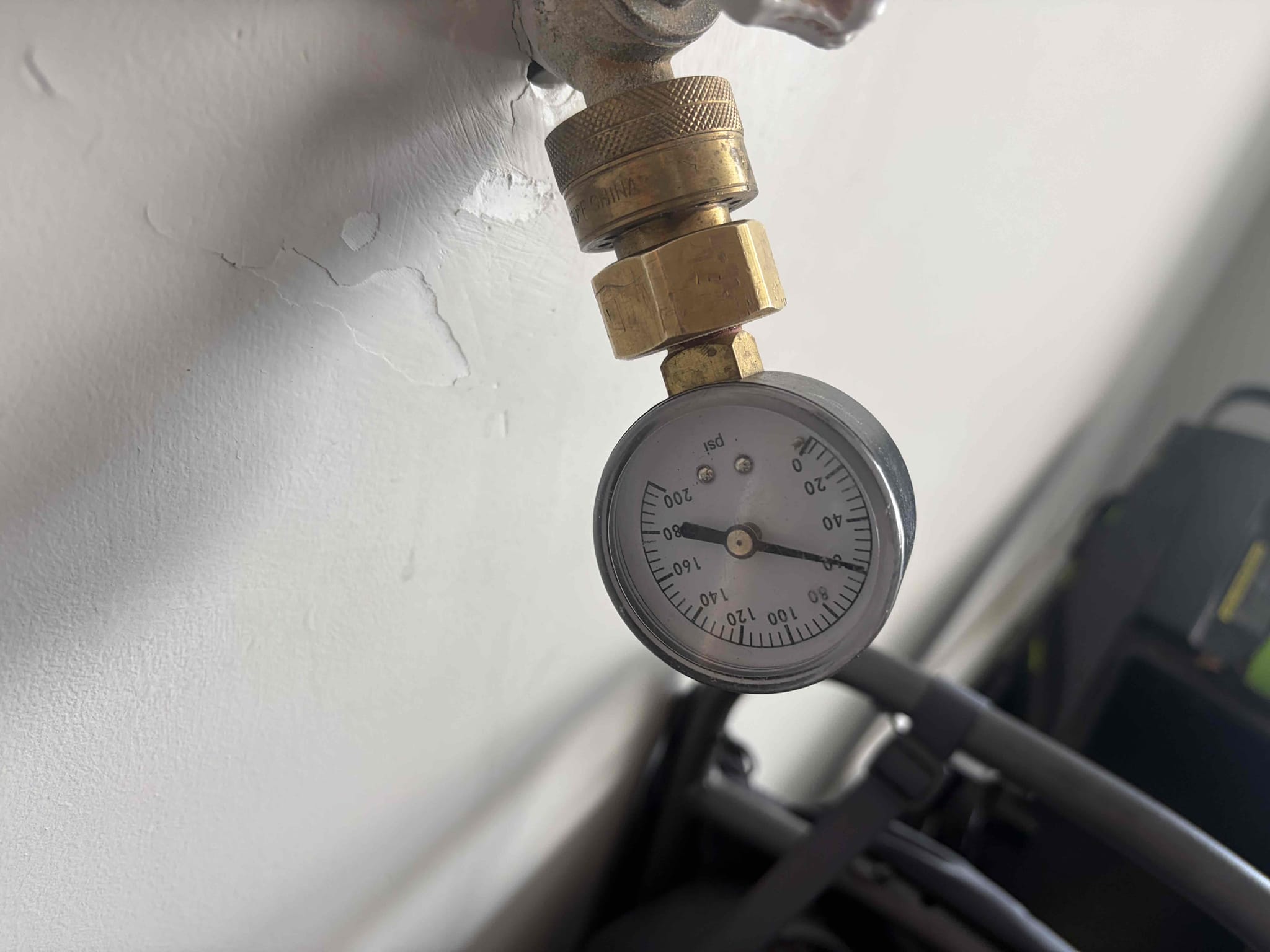 For this customer we took at look at the issue underneath the sink to figure out where this leak was coming from. The leak is coming from the garbage disposal air switch. When water is splashed on the counter the air switch gets wet and water goes down to the bottom of the cabinet, recommendation is to seal the switch with clear silicone. Water pressure is at 60psi. Couldn’t find the water heater in the home. At this time there are no repair options. Thank you for using Chen plumbing have a great rest of your day.