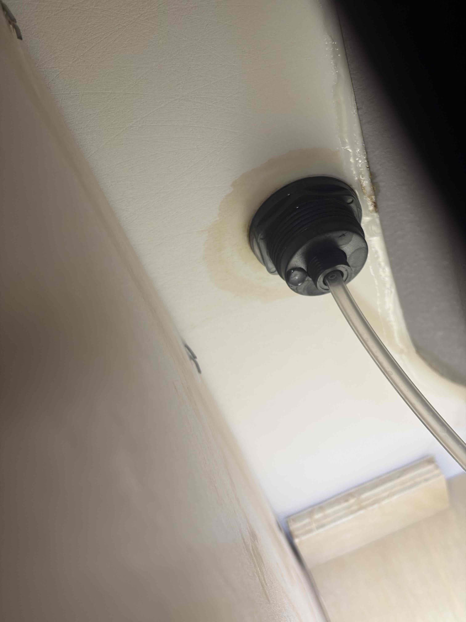 For this customer we took at look at the issue underneath the sink to figure out where this leak was coming from. The leak is coming from the garbage disposal air switch. When water is splashed on the counter the air switch gets wet and water goes down to the bottom of the cabinet, recommendation is to seal the switch with clear silicone. Water pressure is at 60psi. Couldn’t find the water heater in the home. At this time there are no repair options. Thank you for using Chen plumbing have a great rest of your day.
