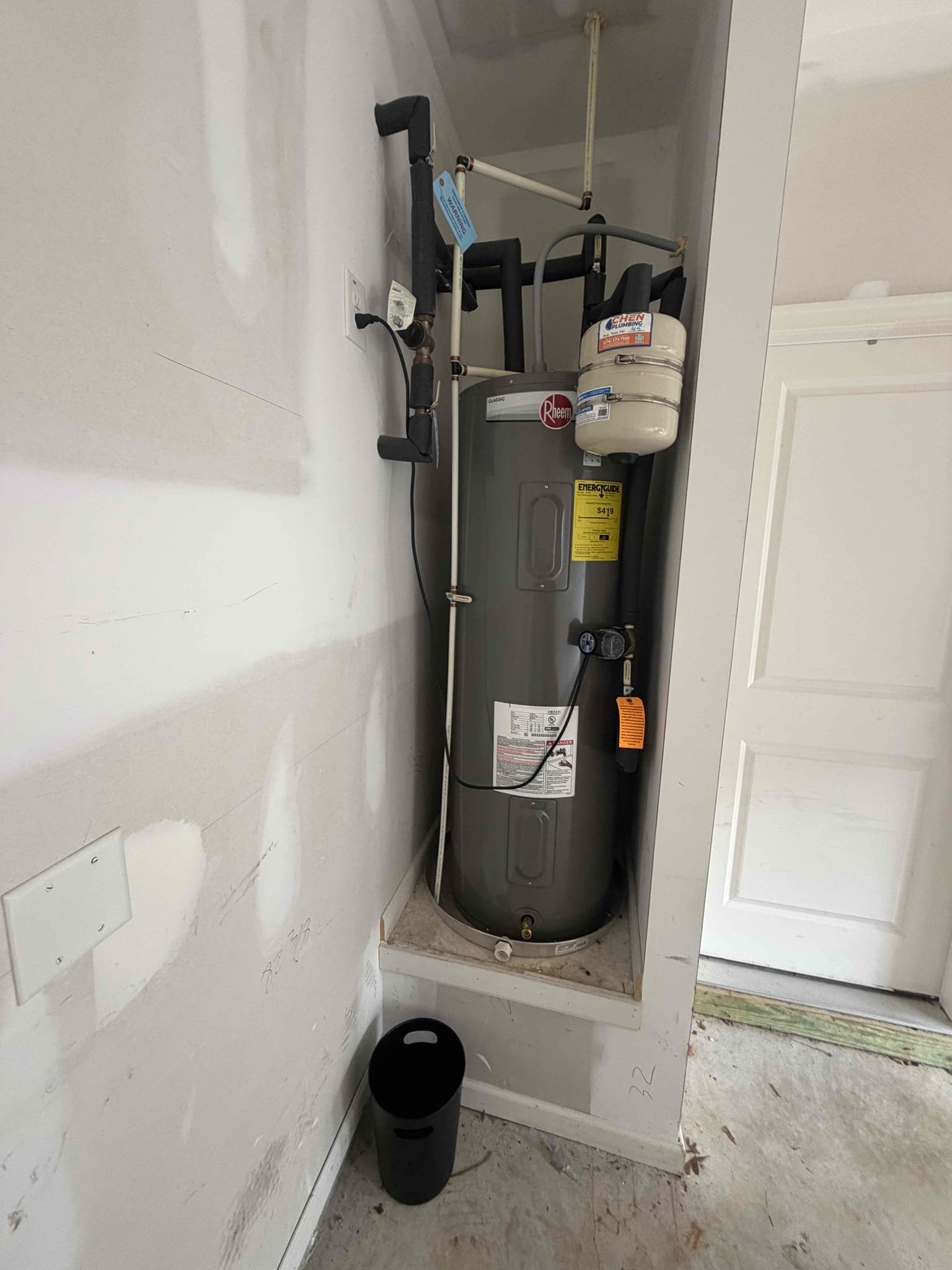 Upon arrival, customer stated they are hearing a popping noise coming from water heater. Customer provided video with evidence. Found water heater to be seven years old and according to customer has not been serviced before. Informed customer tank water heaters need to be serviced once a year. Provide a customer with estimate of water heater replacement due to age. Also provided customer with estimate to service water heater with no warranty. Customer approved estimate to service water heater and to install expansion tank. Serviced water heater, and installed new expansion tank on water heater. Filled water heater up, let air out through upstairs tub. Fired water heater back up. Water heater is lit and working properly at departure no leaks at departure. Water heater service is backed with no warranty.