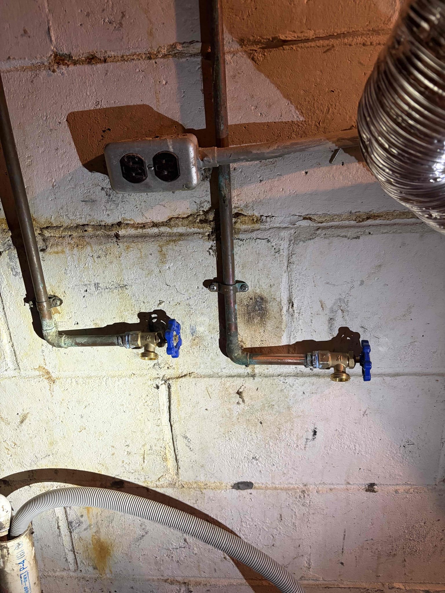 Replace boiler drains for washing machine 

 This customer came out to the residence to take a look at their washing machine boiler drains Lowe’s came to install the new washer however, the boiler drains were a little bit corroded and there for liability reasons they didn’t want to proceed with trying to change the amount in case they start to leak so therefore I replaced the boiler drains with two brand new ones Threaded them on on the half inch male connections and got everything situated with no leaks once I was finished, I checked pressure. Tim had came out and replaced the pressure reducing bow last year. The pressure is normal. There are some code violations on the water heater. I recommended to have the customer call the Company who installed it as is it is wrong. If they do not change it I recommend replacing the heater with a new one and up to code. 