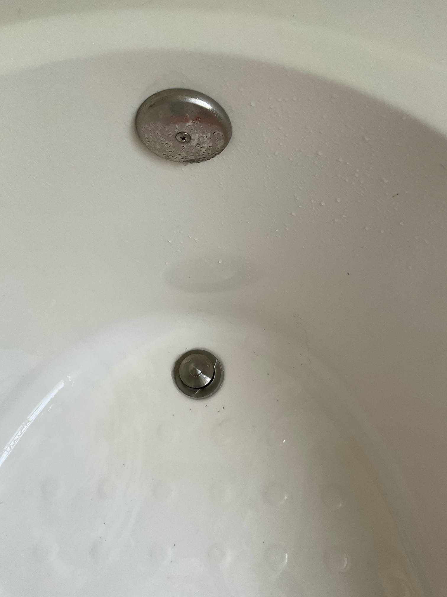Customer stated that there was a leak coming into basement. Tested all fixtures above spot and didn’t notice any leaks. Ran water in master bath and found that when tub was draining there was lots of water coming down in basement. Found that drop in drain piece for tub was lose and not properly installed. Stated to customer to have waste and overflow flow trim replaced and customer agreed. Went ahead and replaced drop in tub drain piece with new seals. Wasn’t able to replace overflow cover. Tested work and didn’t notice any other leaks present at this time. Cleaned up work area.

Referred provision given that water was leaking through 3 floors.