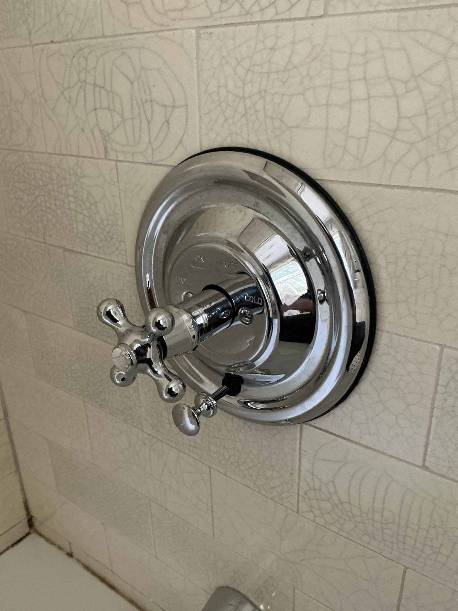 Returned to install proper cartridges from grohe. Installed new cartridges one in jack in Jill bathroom under warranty and also new cartridge in master bath tub shower. Tested both cartridges for proper operation and both are working properly and well. 
