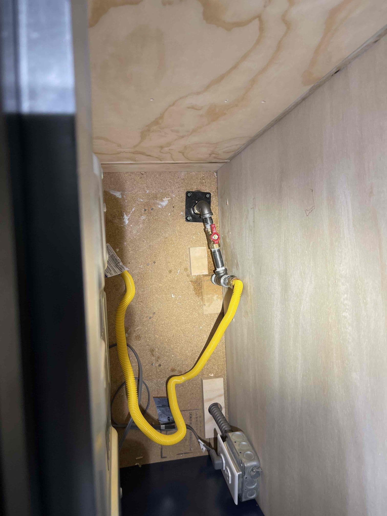 Bubble tested old valve and confirmed it was leaking. Returning tomorrow to replace the gas line in the crawlspace with new trac pipe line as old material is copper.

Returned to replace line. Cut out old soft copper line and replaced with trac pipe. Ran 30’ of trac pipe across crawlspace and tied back in to existing system. Pressure tested new install for 30 minutes and confirmed no leaks. Added sediment trap behind the stove. No further issue at this time. 2 year warranty for parts and labor.
