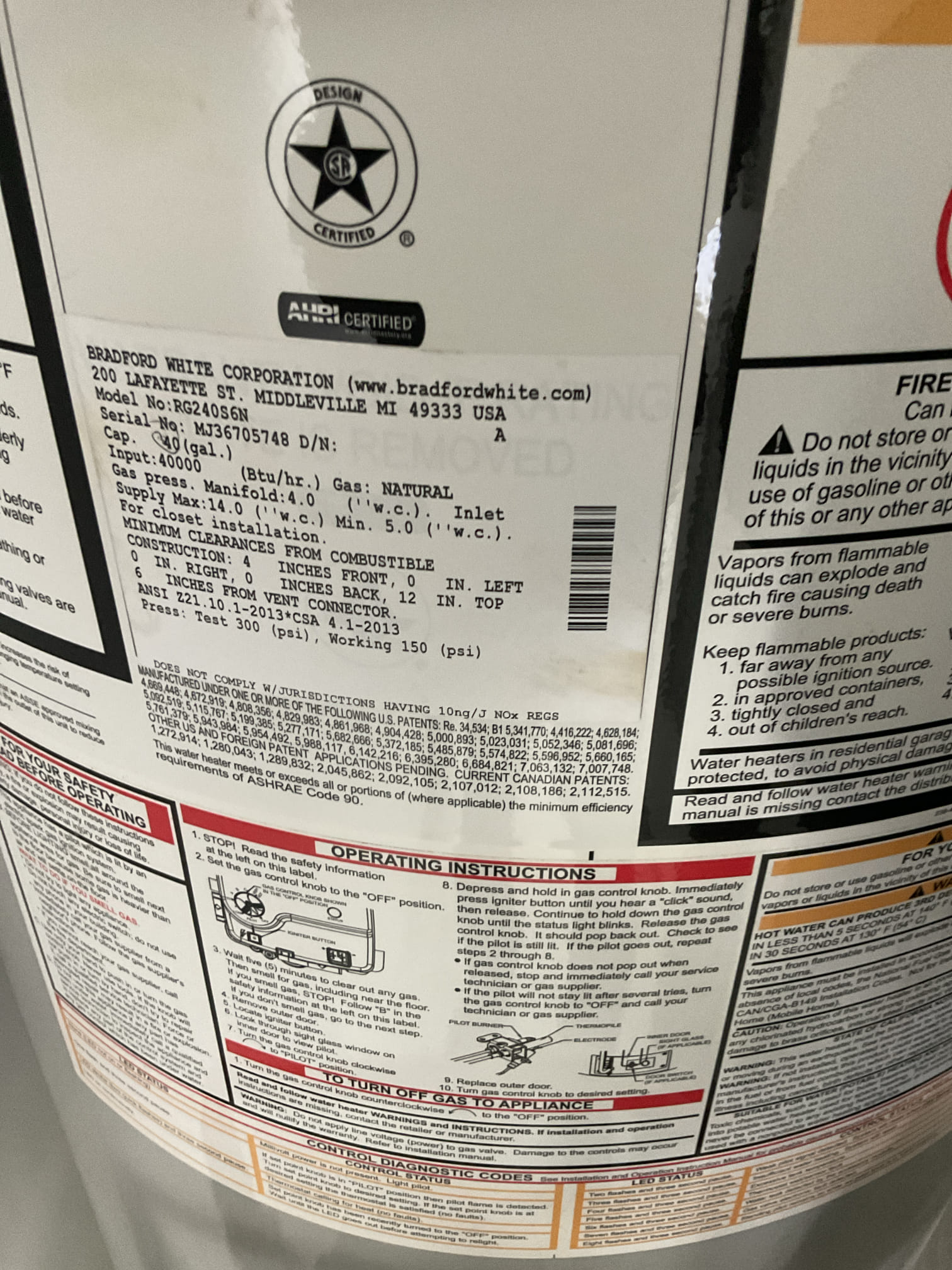 Light and fire up the water heater 