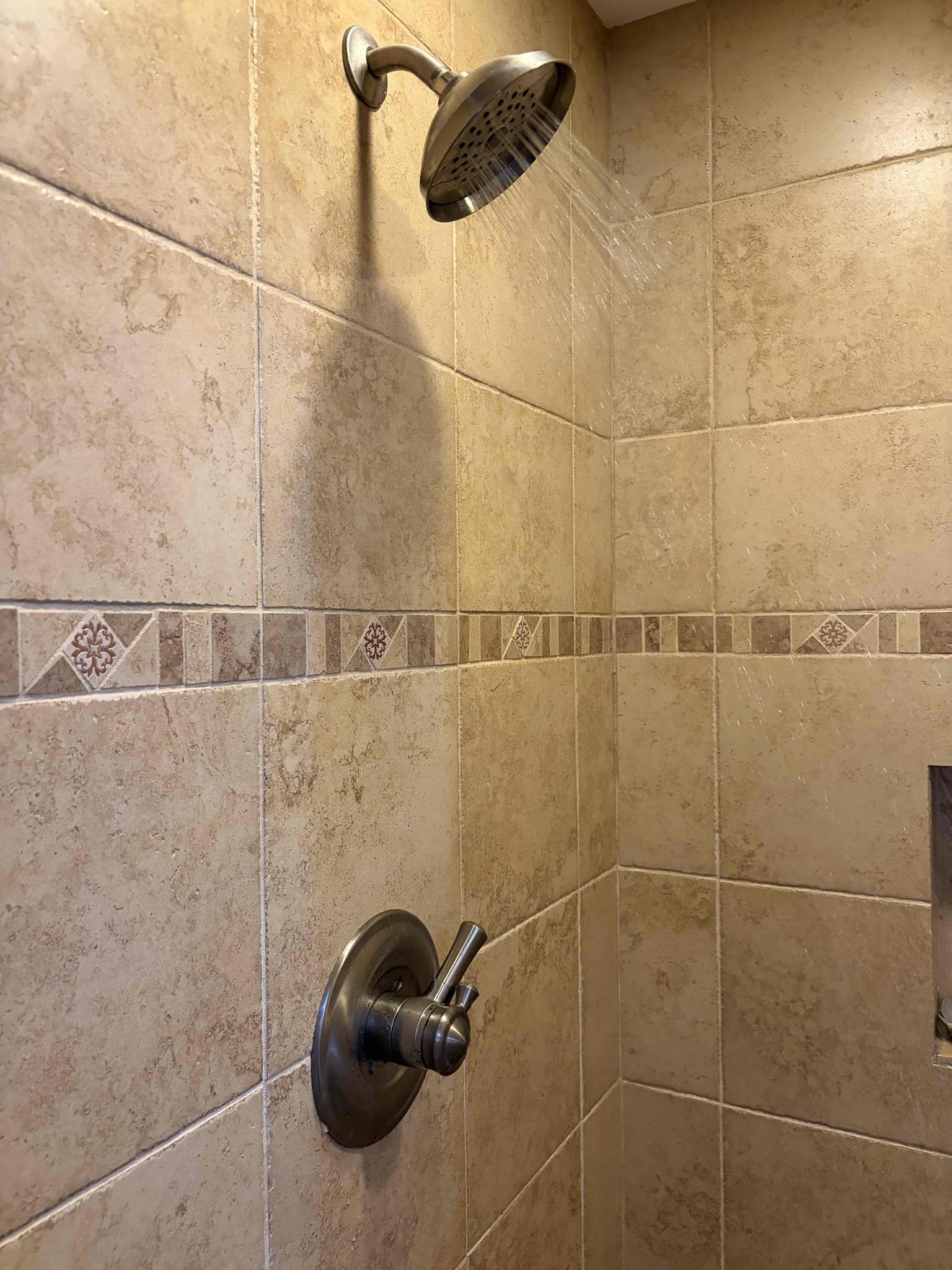 Replace 50 gallon water heater bring up code 
Replace the thermal expansion tank 
Install a new 1in ball valve for main water service line & minor repair on main water line.
Minor toilet tank rebuild in master bathroom 
Replace delta shower cartridge in master bathroom 
Camera sewer line (courtesy) 


For this job I came out to the shower in the master bathroom leaking from the shower head. They had mentioned that a handy man tried to fix it but it still leaked. Considering that, we took a look at the water pressure on the home. The water pressure was fine and in normal range. However the thermal expansion tank was full of water indicating failure. The water heater will be at end of life in a couple of months, it was from 2011. We also took a look at the main shut off valve. The main didn’t close all the way and that was an issue. Additionally the water service was replaced, however they used a 3/4 feed rather than a 1in line. In addition to that the toilet in the master, the fill valv